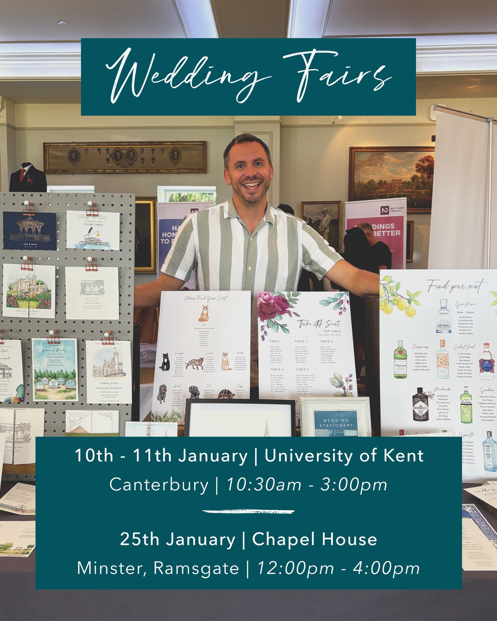 Upcoming Events ✨

I&rsquo;m looking forward to getting back out to wedding fairs this month and seeing some of your stationery ideas come to life. There's nothing quite like seeing the designs and paper stocks in person, so I&rsquo;ll be bringing pl
