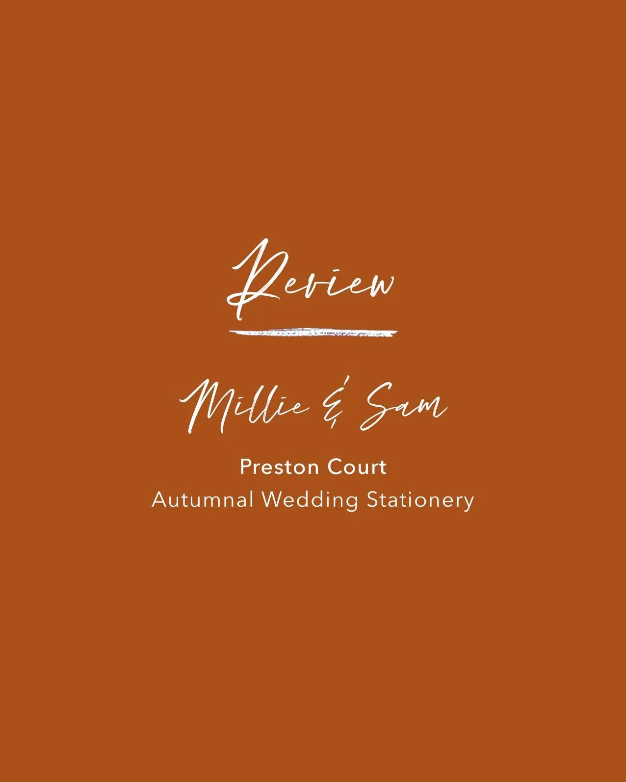 Client love! ✨ 

There is nothing more rewarding than helping a couple take a "vague idea" and turning it into something they love.

For Millie and Sam&rsquo;s autumn wedding at Preston Court, we focused on rich seasonal colors and hand-dra