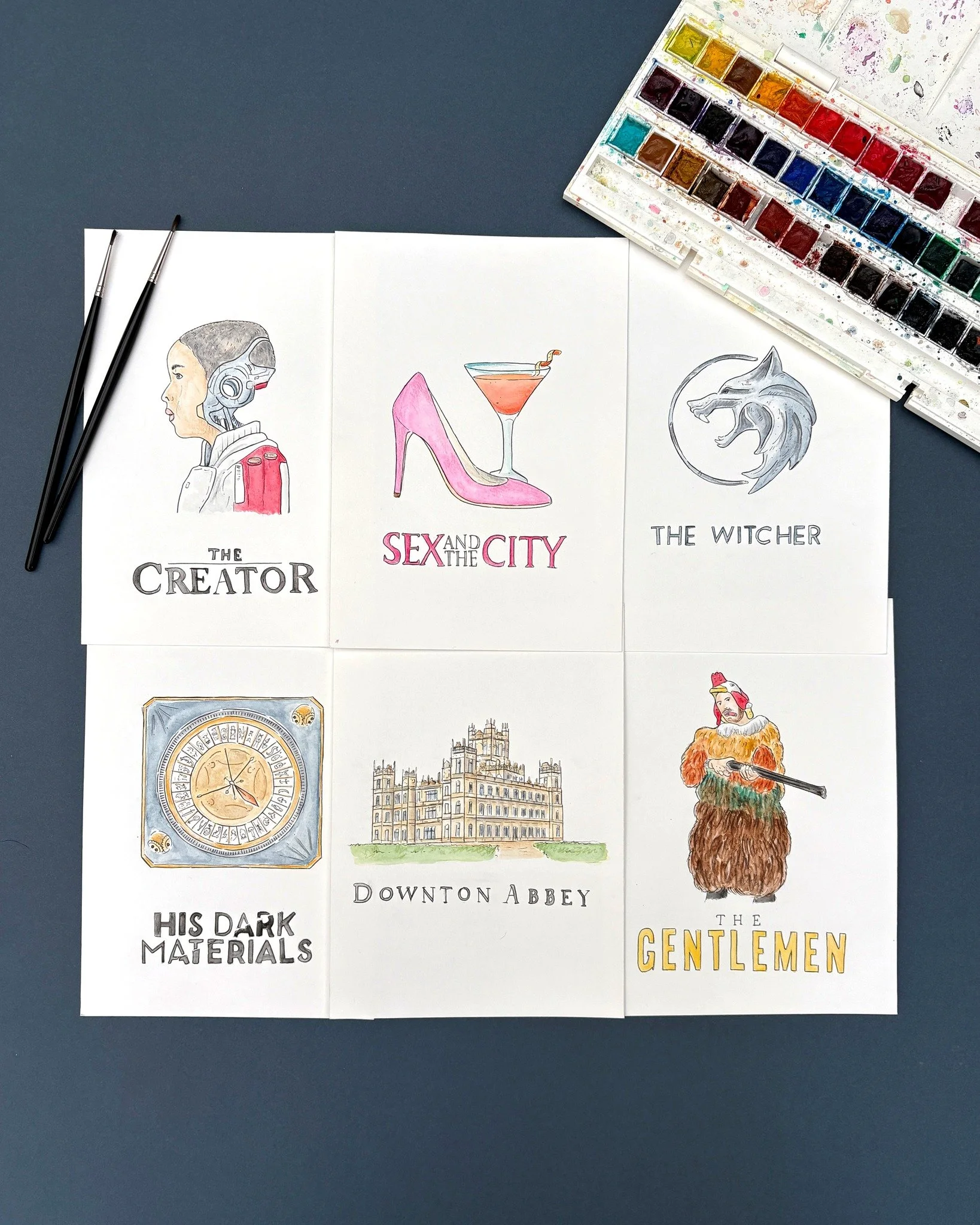 Lights, camera, action! 🎬✨

Nigel and Jason&rsquo;s table plan was a look back at their careers in film and television. Each table was named after a production they&rsquo;ve worked on, making the plan a deeply personal map of their journey together.