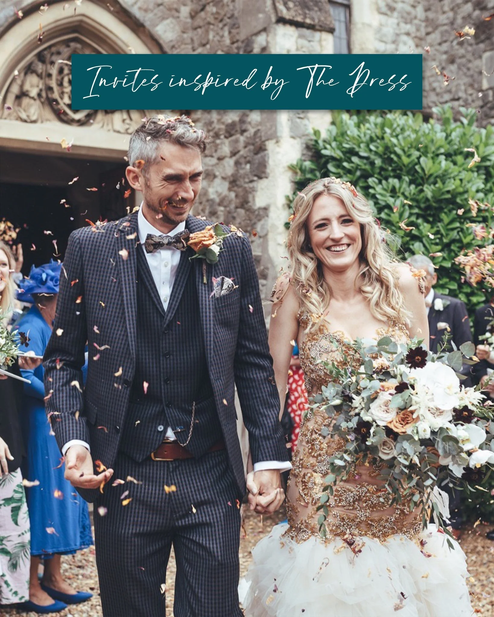 Stationery inspired by the dress. ✨

For Chris and Lavinia&rsquo;s wedding, the inspiration came from a single, stunning source: Lavinia&rsquo;s gold beaded dress. They wanted something chic and sophisticated to match this elegant, show-stopper of a 