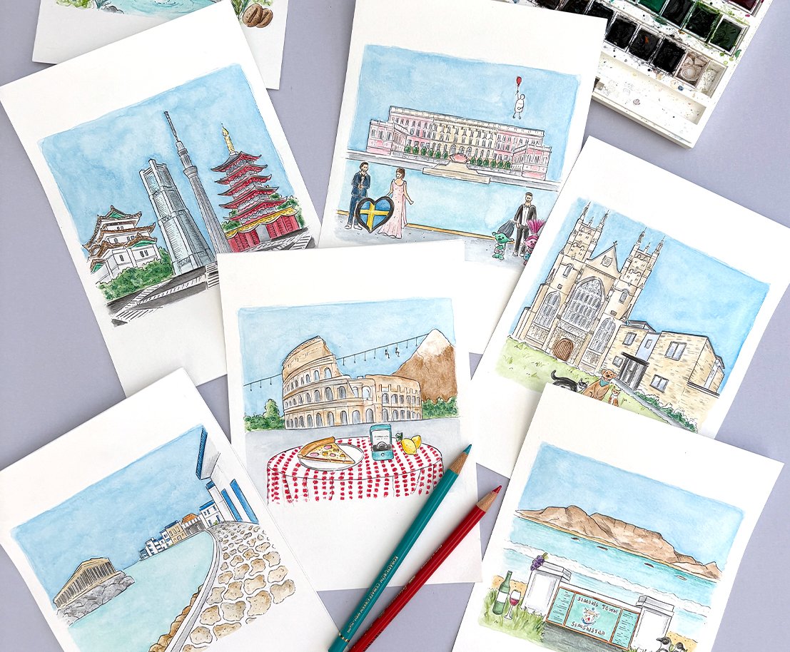 Simon &amp; Simon: A Travel-Themed Wedding Table Plan