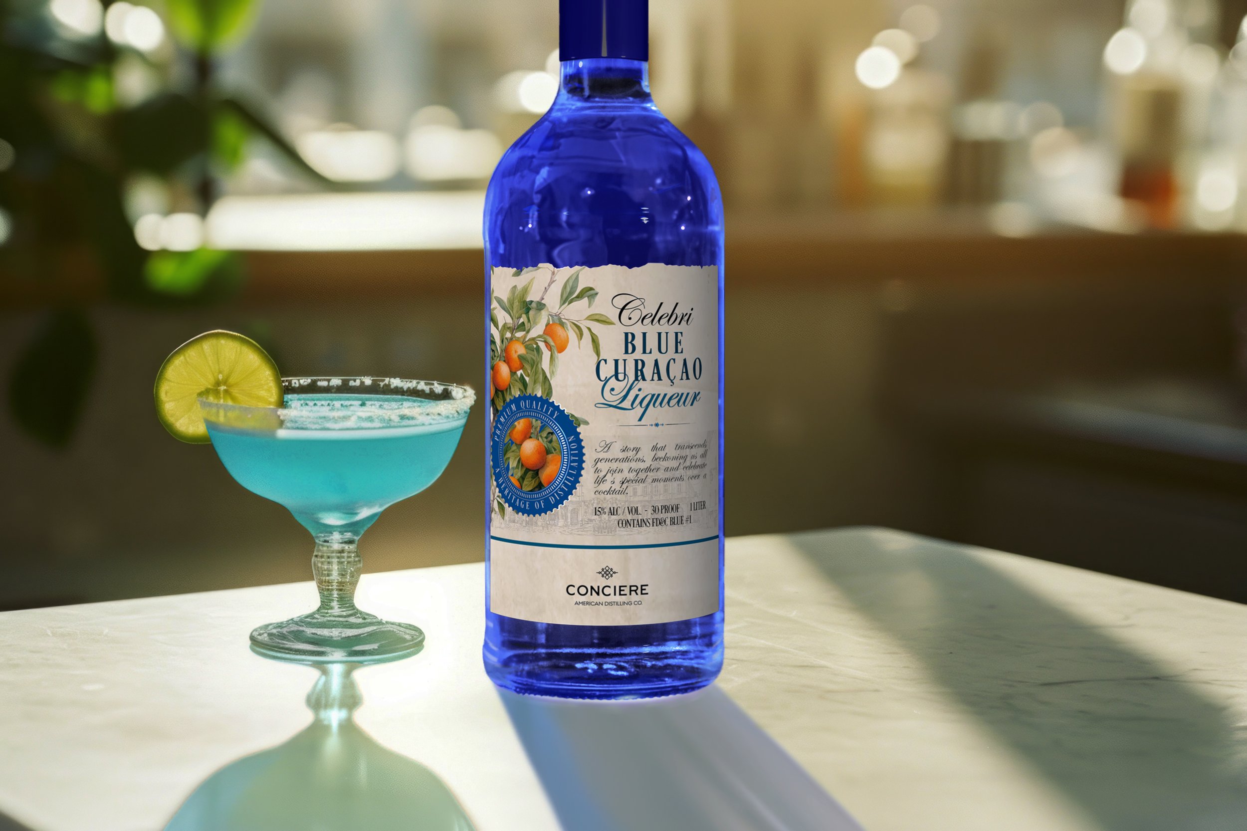 Blue Raspberry Cordial Celebri Cordials — Conciere - Premium Well Spirits (Copy)