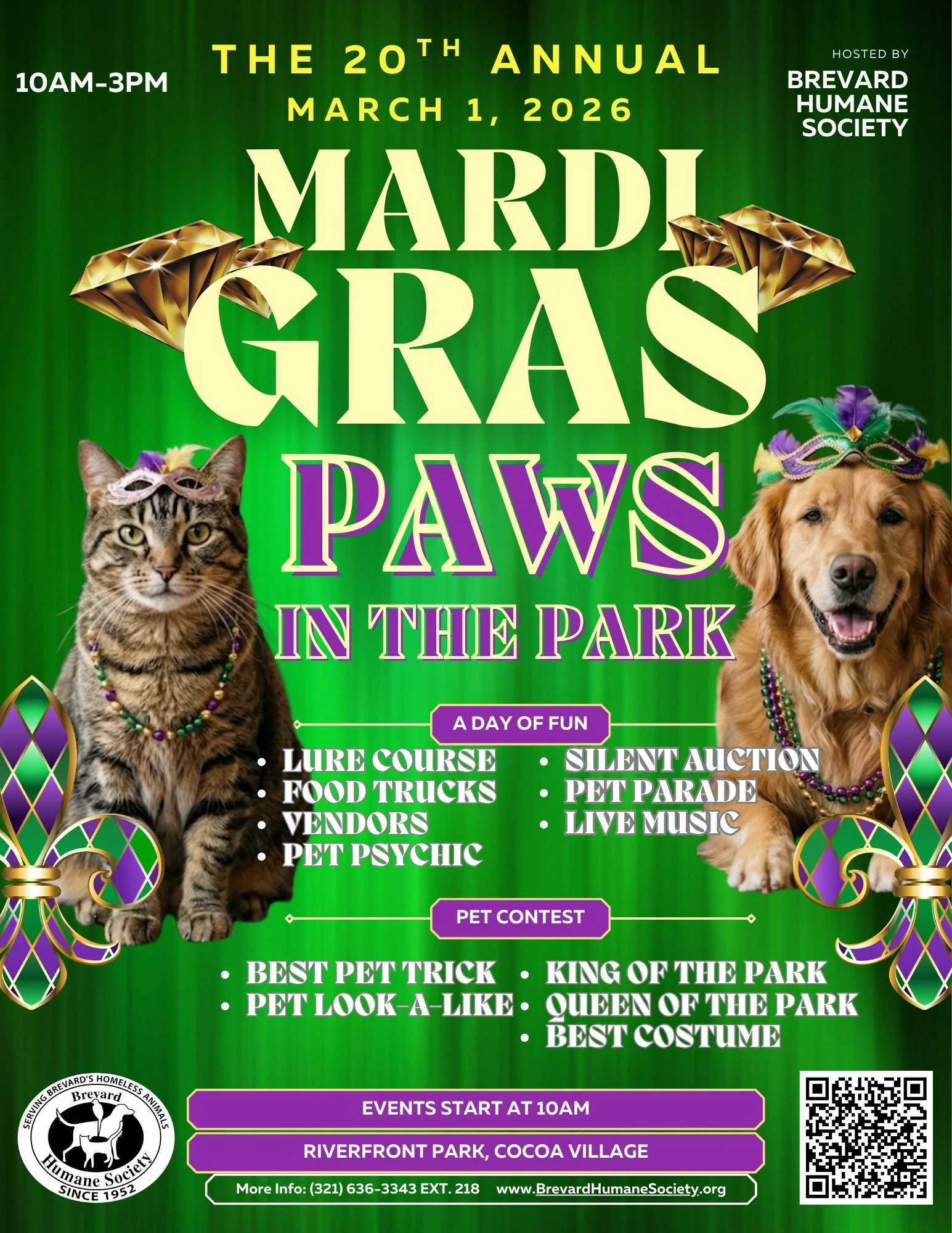 Mardi Gras Paws in the Park