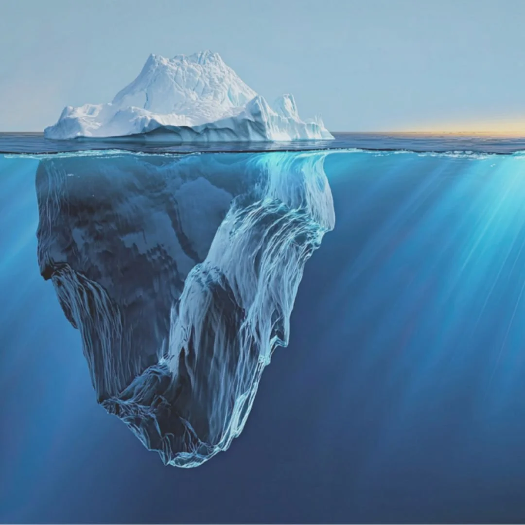 Eisberg, die ursachen liegen oft unter der Oberfläche