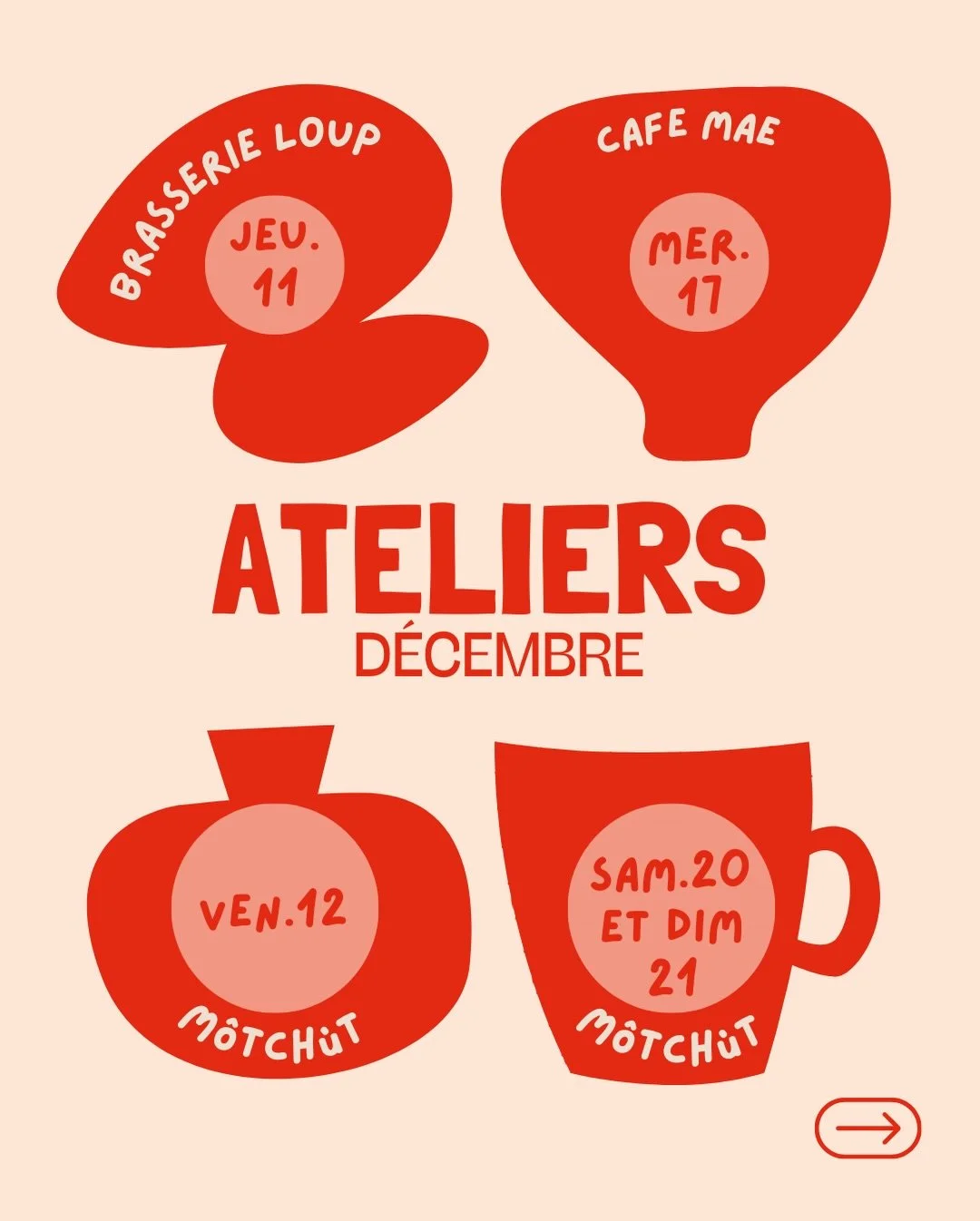 Un super programme de d&eacute;cembre pour cl&ocirc;turer en beaut&eacute; la premi&egrave;re ann&eacute;e de Pipelettes ! ✨
Au programme : quatre ateliers dans trois lieux diff&eacute;rents&hellip; je vous raconte tout !

🎄 On d&eacute;marre avec u