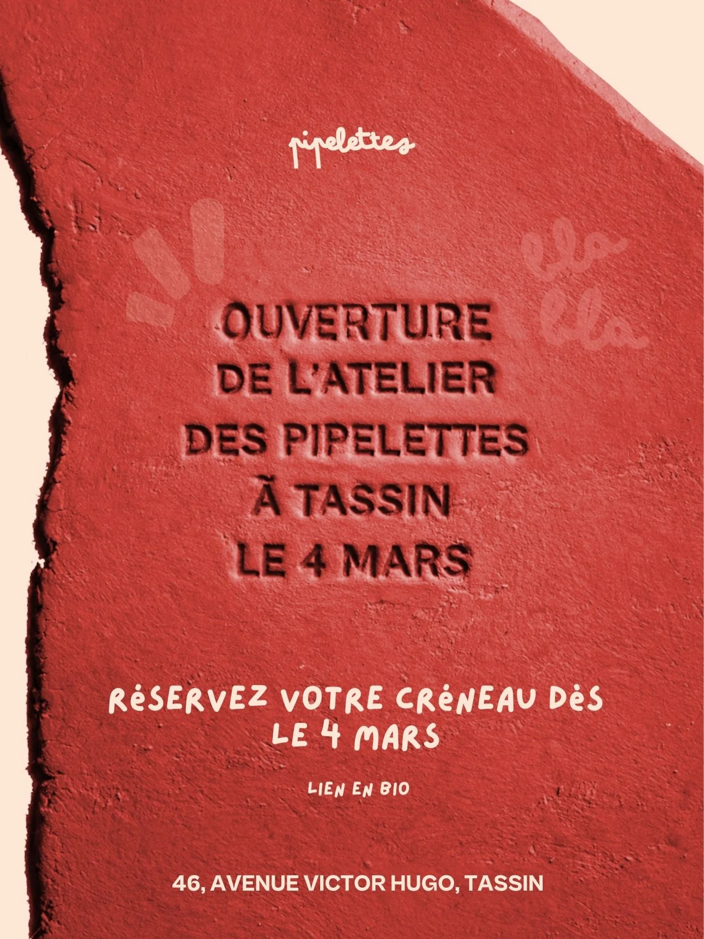 ✨ L&rsquo;atelier des Pipelettes ouvre ses portes &agrave; Tassin ! ✨

On est tellement heureuses de vous accueillir d&egrave;s le 4 mars au

📍 46, avenue Victor Hugo &ndash; Tassin

Un lieu pens&eacute; pour &eacute;changer, cr&eacute;er, partager 