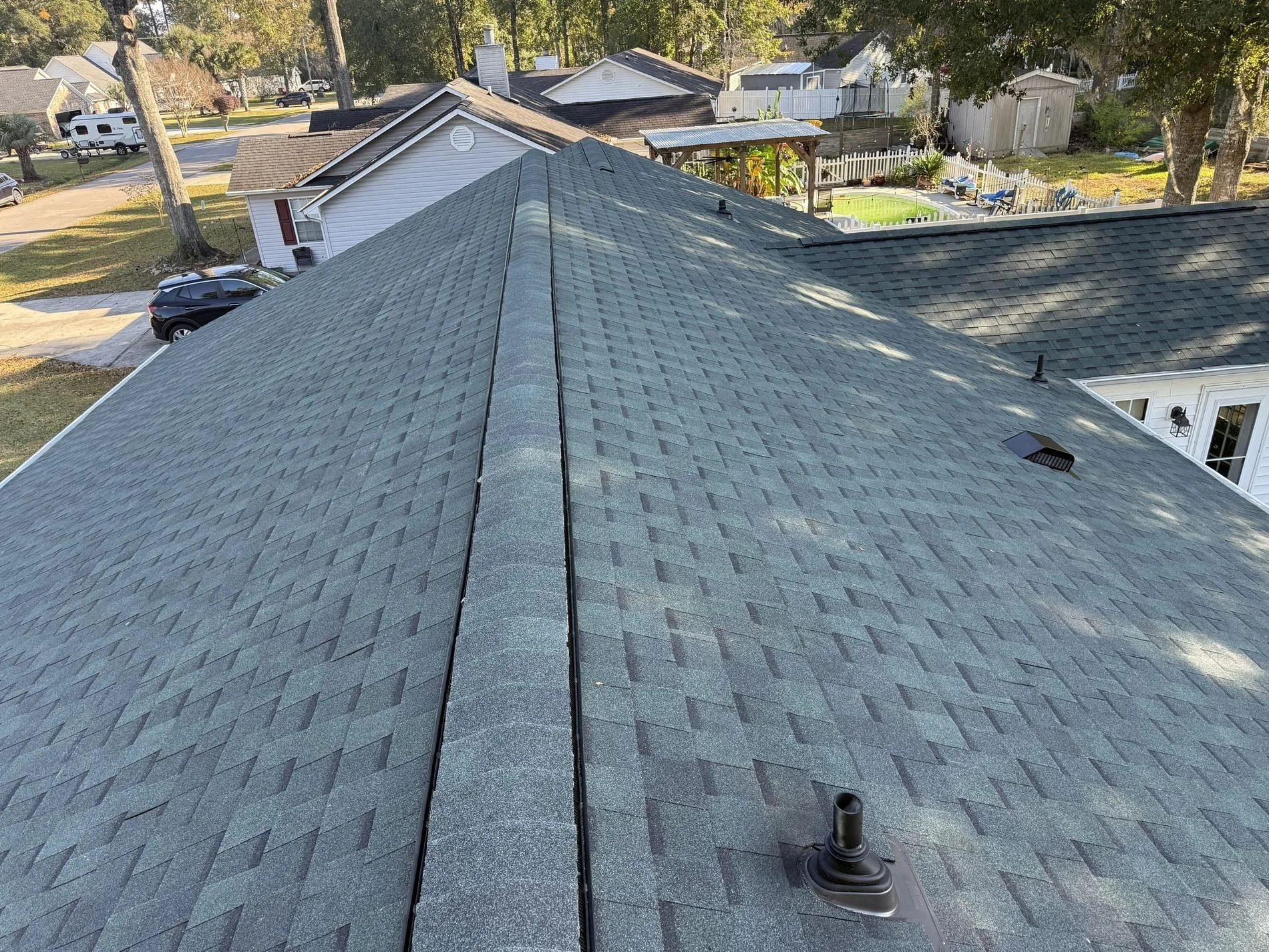 New Woodland Green shingle roof in Myrtle Beach, SC