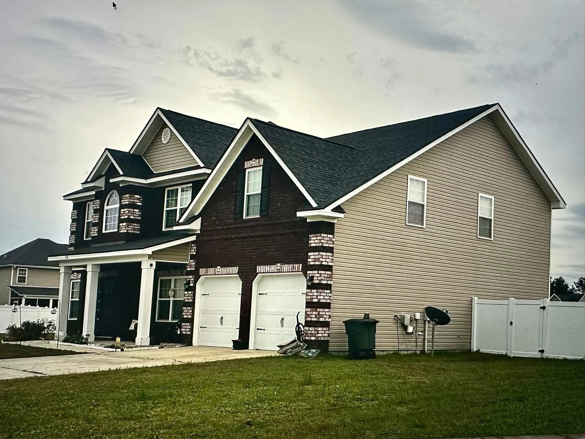Completed residential shingle roof replacement by Bear Roofing LLC