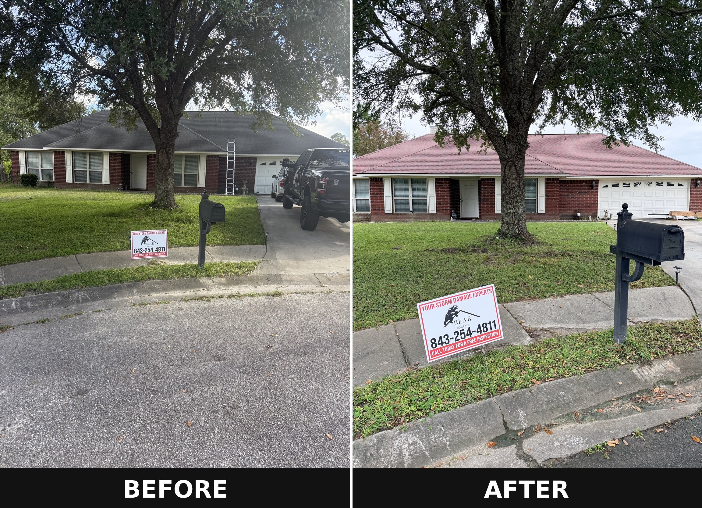 BEFORE & AFTER Roof Replacement