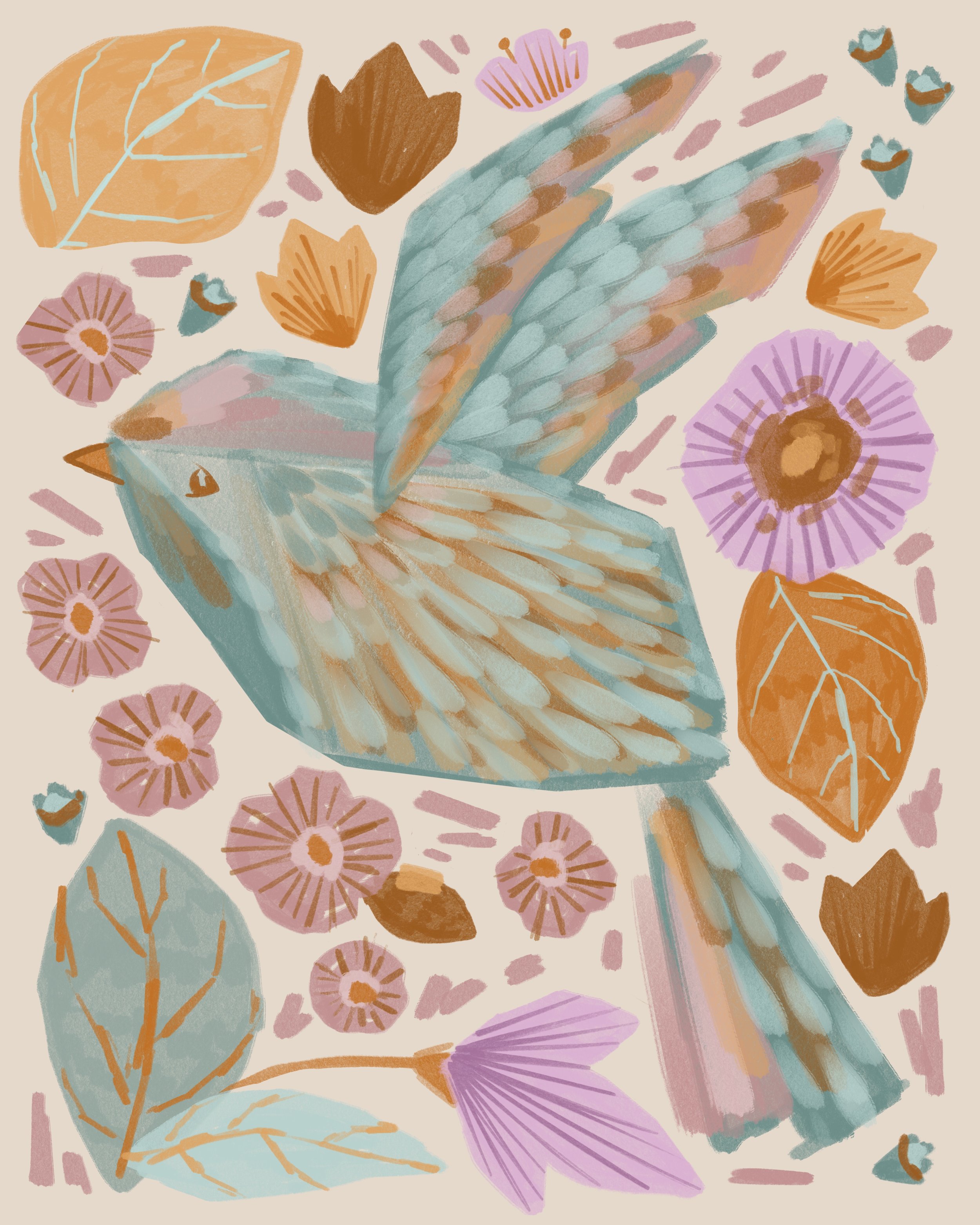 Autumn Garden-Blue Bird.jpg