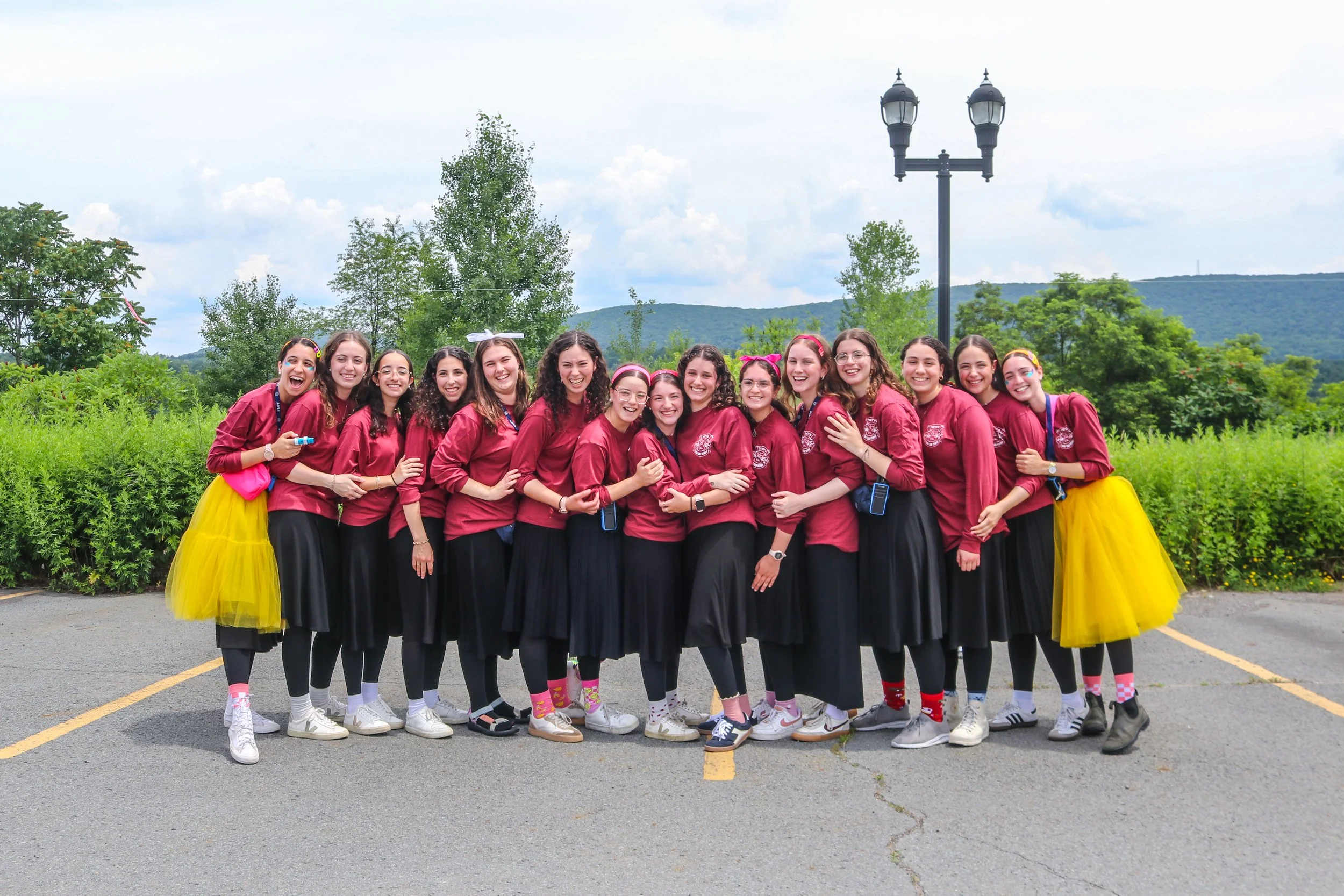 Camp staff and campers