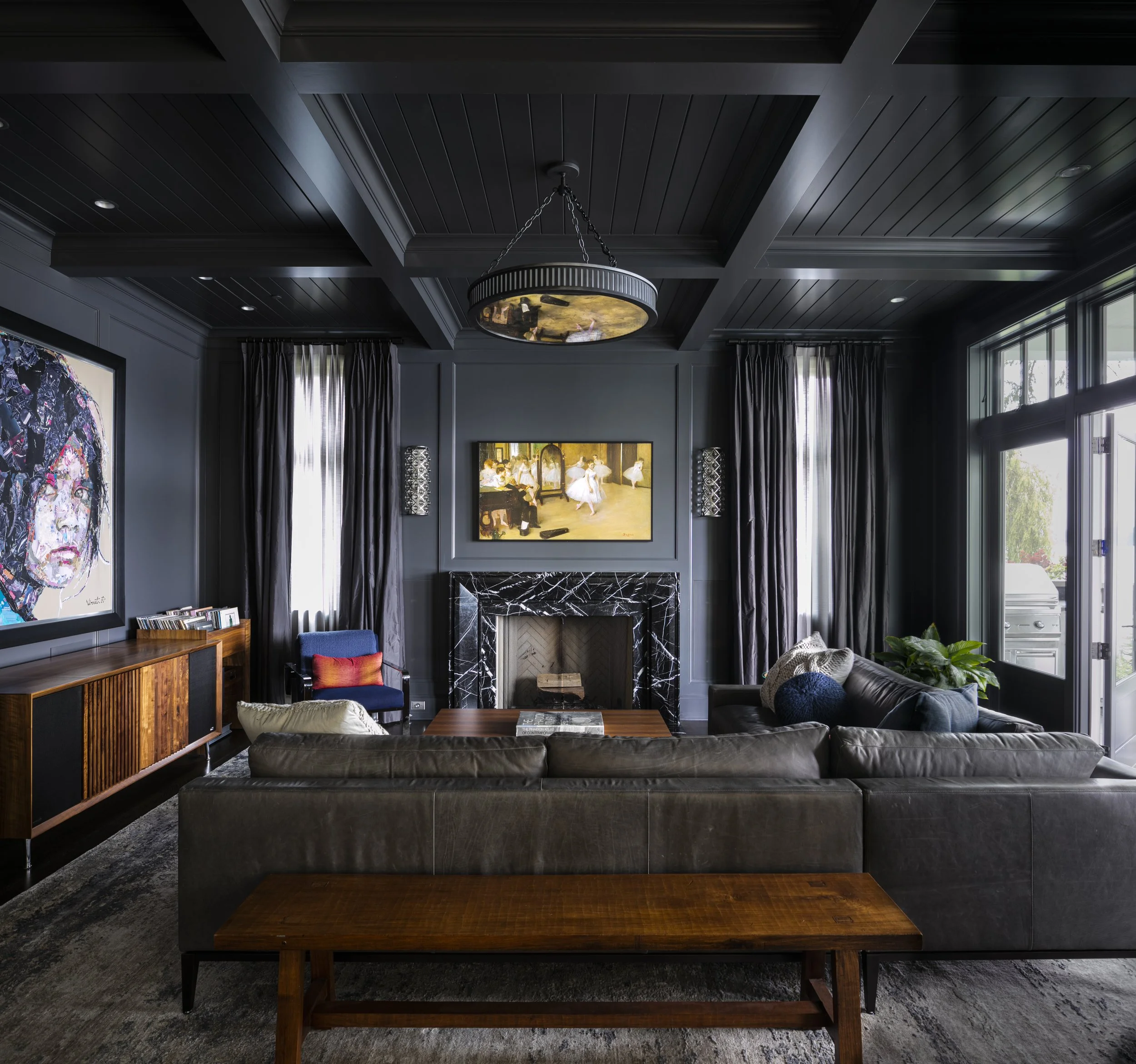 dark living room