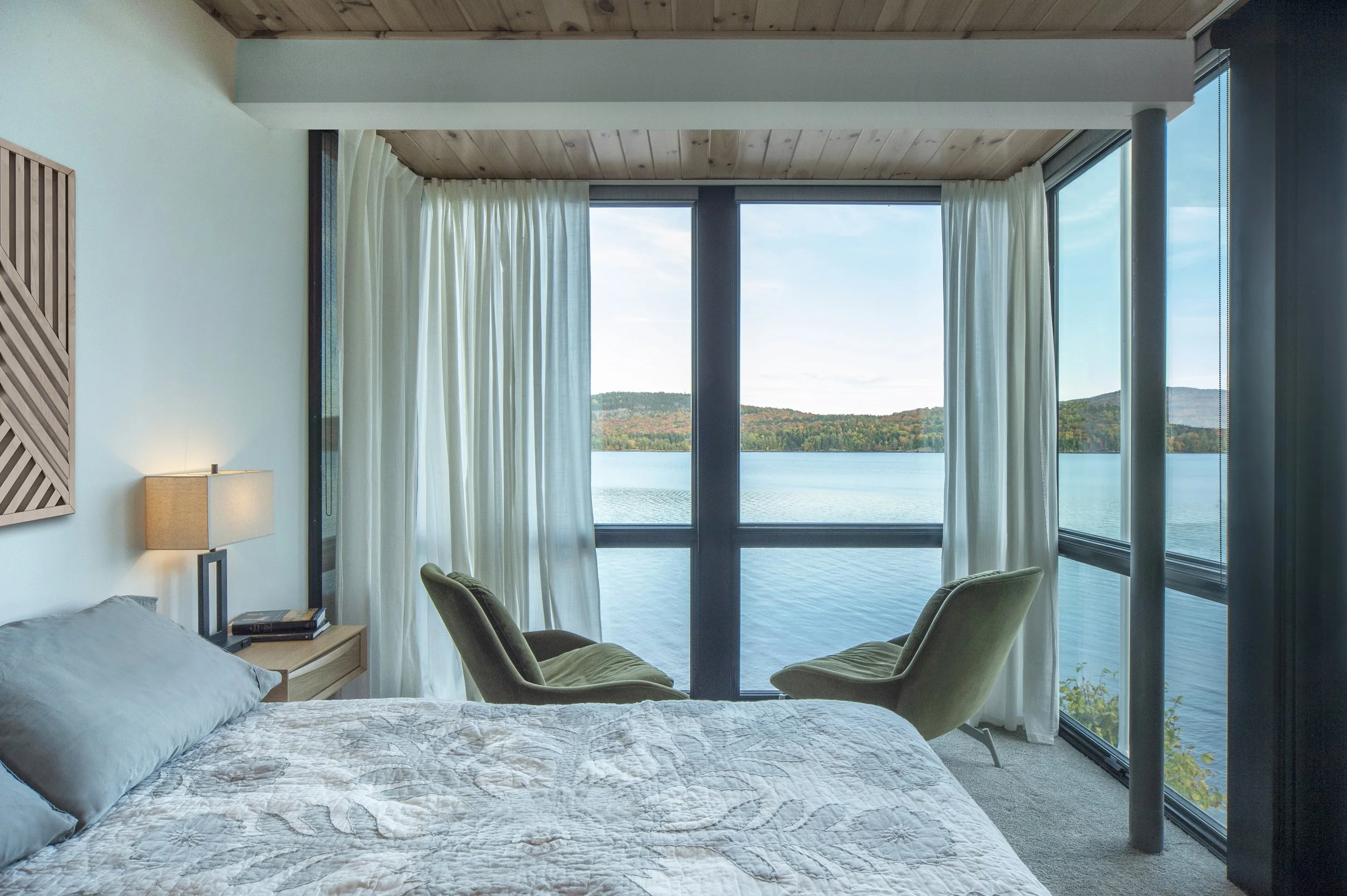 lake house bedroom