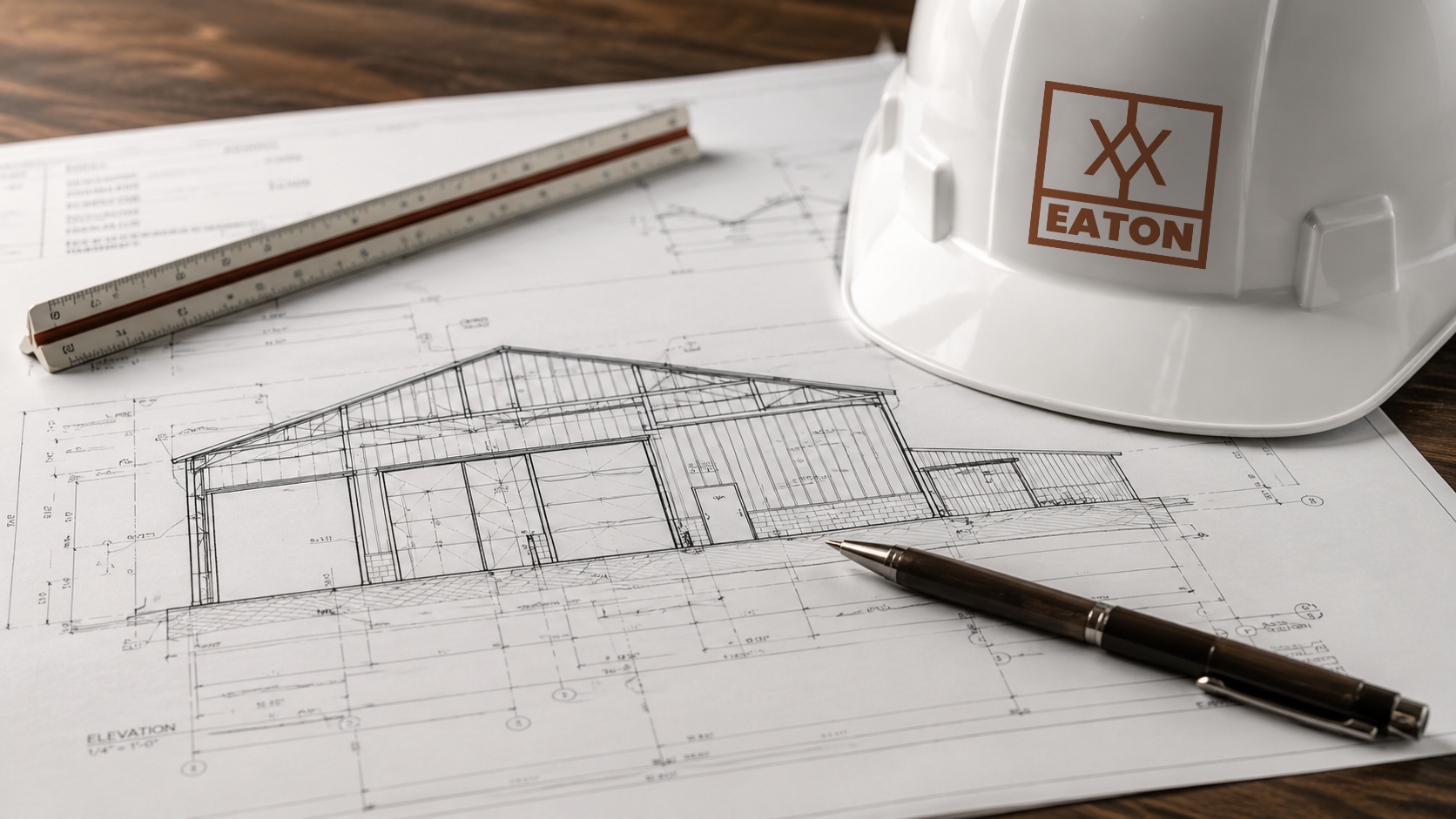 Steel building plans and engineering for a custom metal building