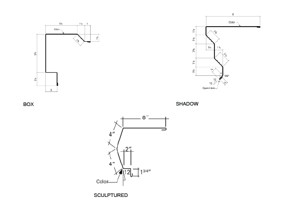 Three technical drawings of bent metal parts with precise measurements and angles, showing different views and dimensions.