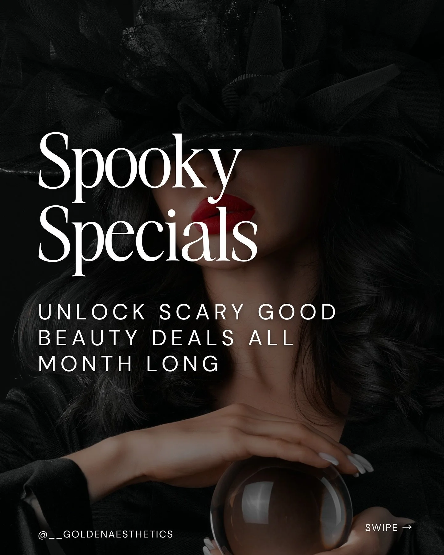 Ready to scare away fine lines &amp; summon your wicked radiance?? My annual Halloween specials are here to leave you party-ready for spooky szn and beyond. Here&rsquo;s what&rsquo;s brewing...

👻 Boo-Tox &ndash; $1 off every unit to smooth away the