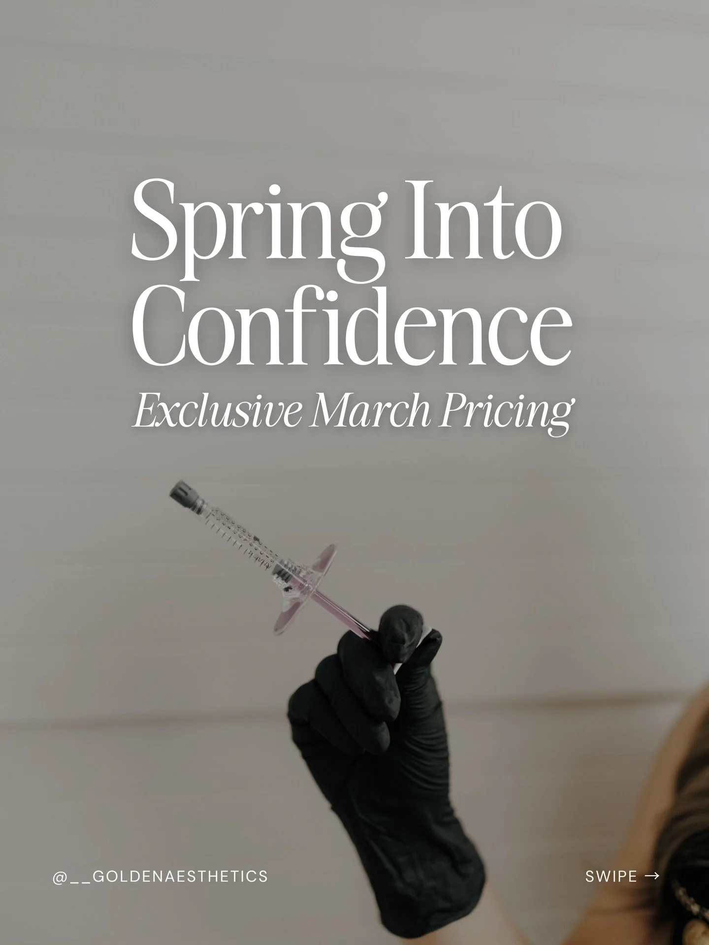 Our Spring Into Confidence Event is officially live with special March pricing on your favorite services!

✨ Signature Golden Facial Balancing: Our full-face filler approach is designed around proportion and structure. We assess the entire face so re