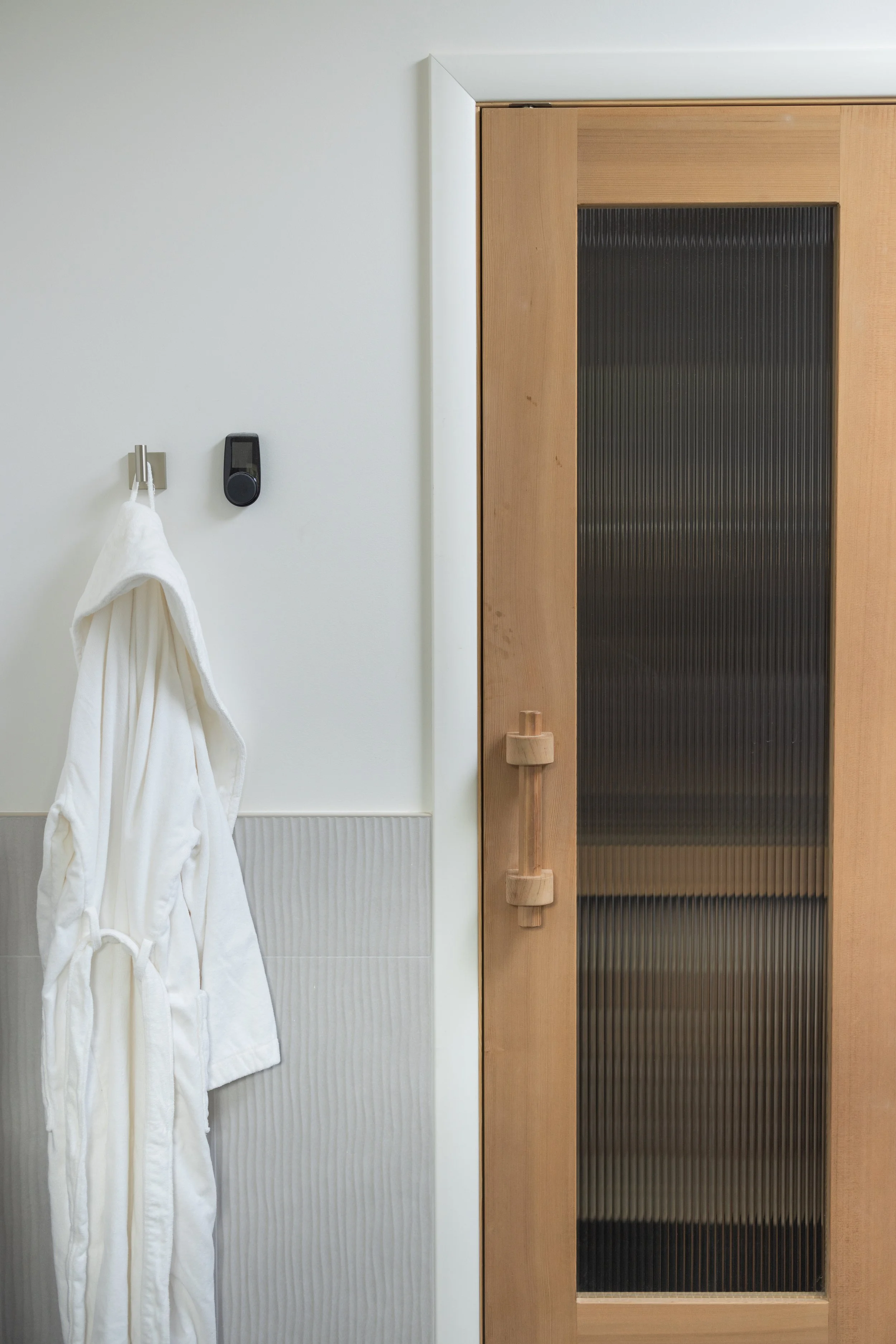 modern bathroom with sauna