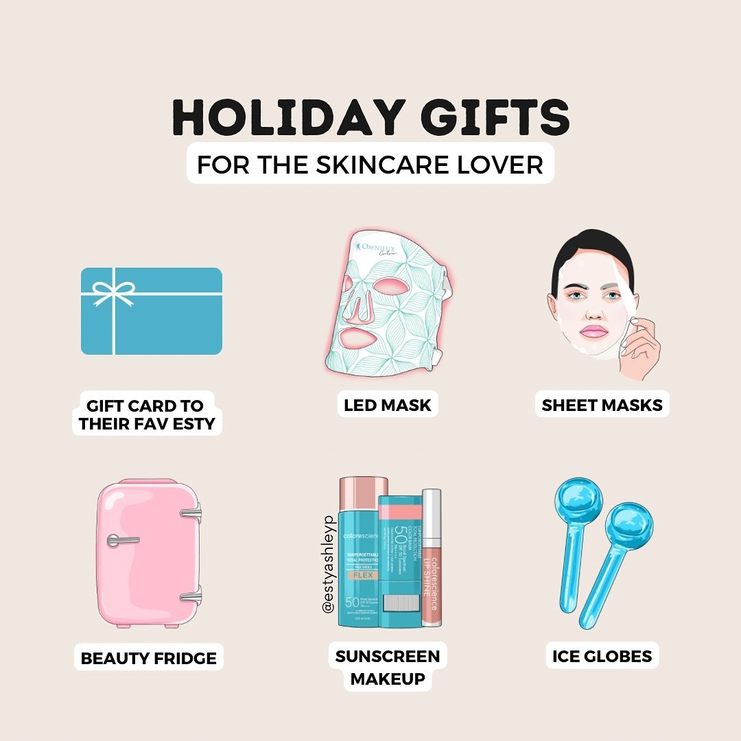 Give the gift of skincare for the holidays 🎄❄️⛄️
.
.
.
.
#holidaygiftguide #skincaregifts #skincarelover #giftguide #licensedesthetician