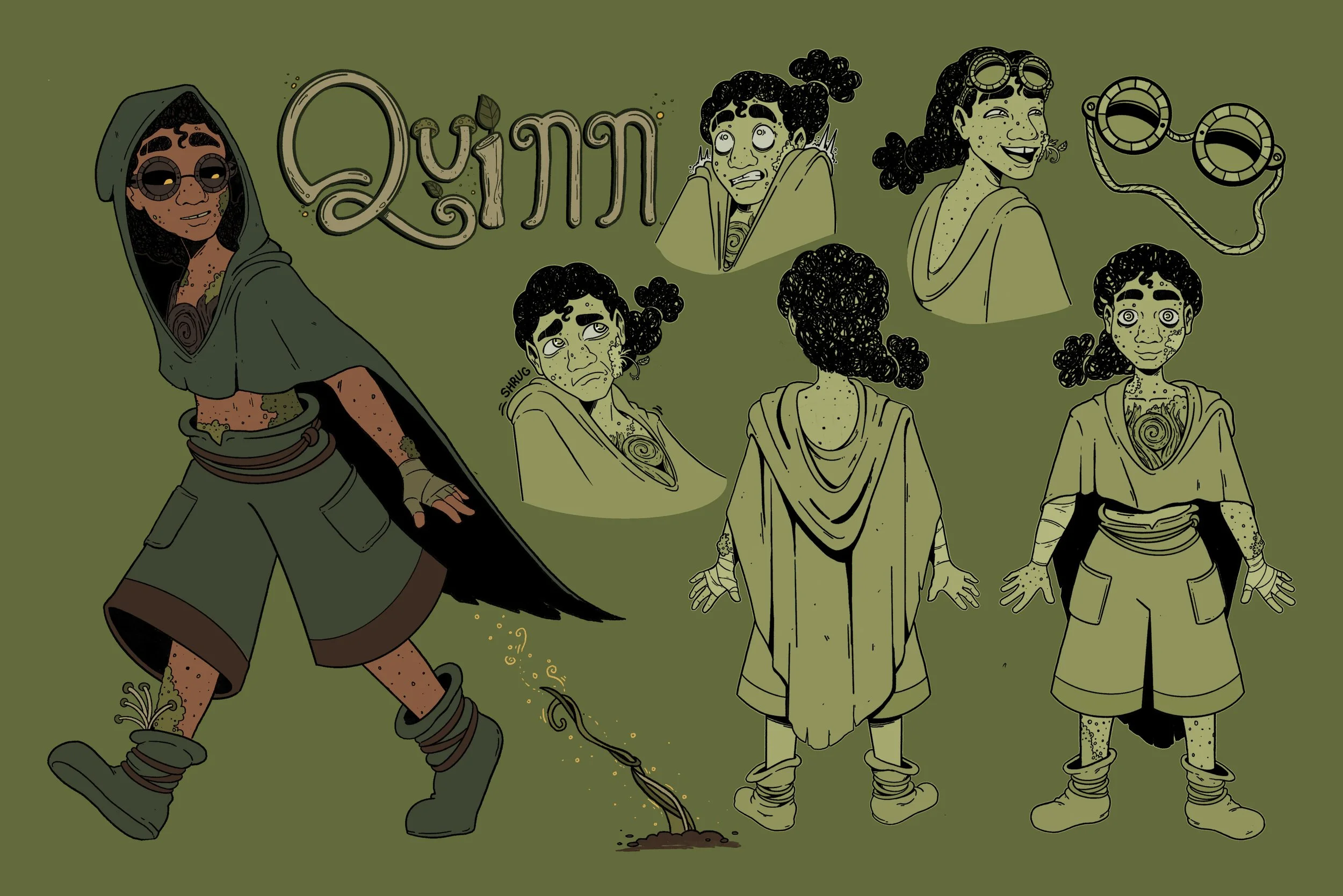 Quinn character design for "Ghosts of San Dolores"