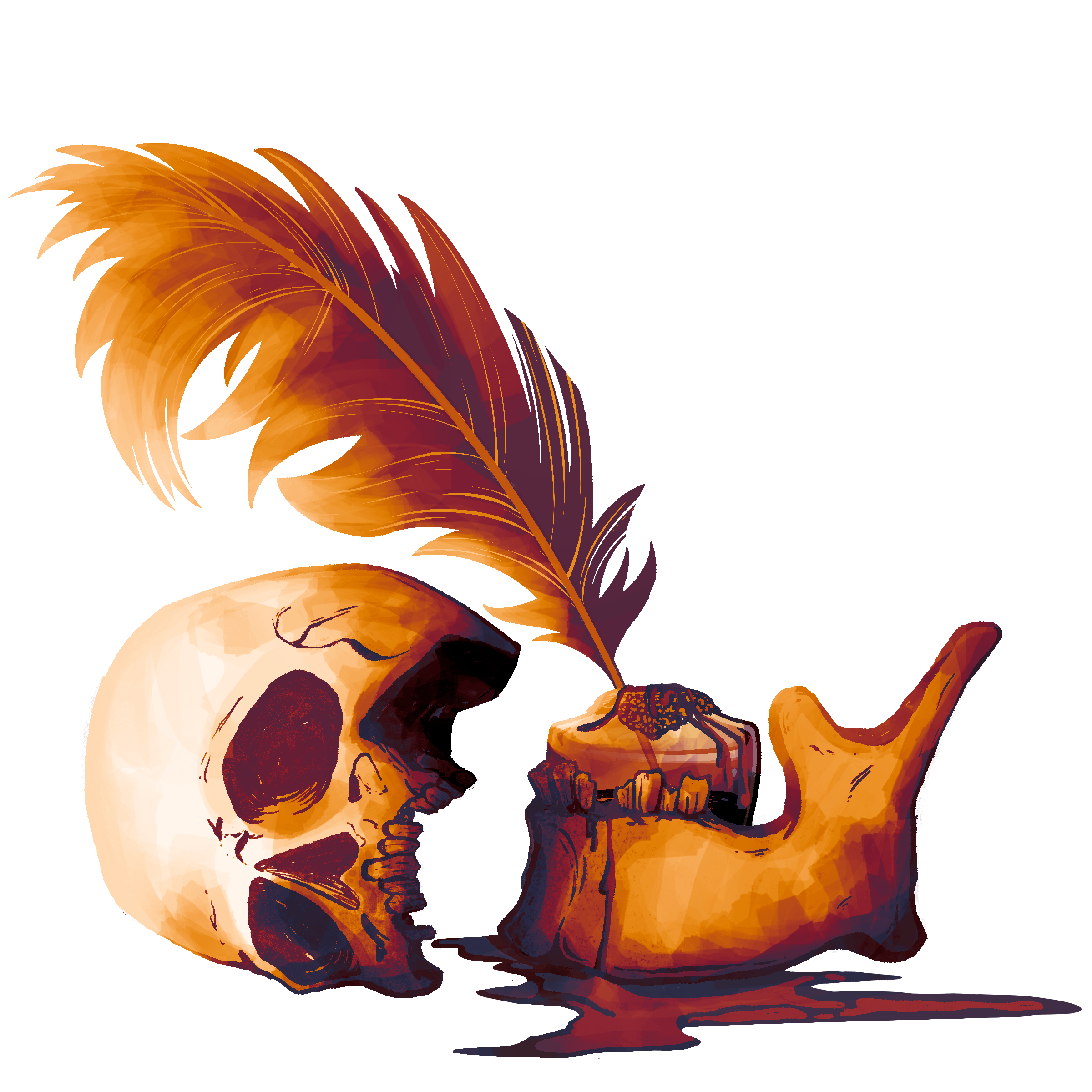 Skull icon developed for "Written in The Devil's Manifest"