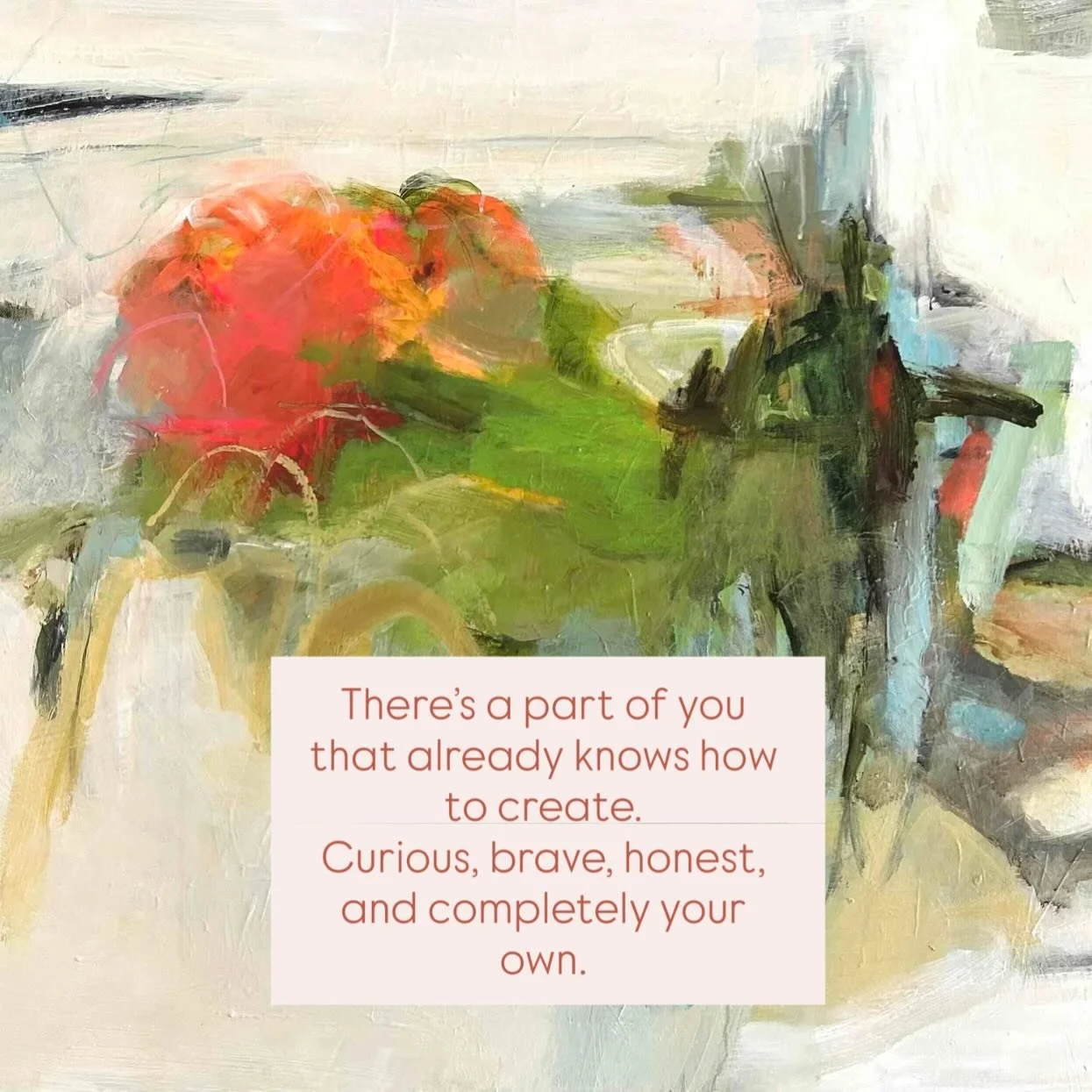 Your creativity doesn&rsquo;t need fixing, it simply needs space. Curiosity. Play. Do these come easily to you? 

#painterslife 
#artfromthesoul 
#colorlove 
#makingmarks 
#saltspringisland 
#intuitiveguidance 
#wildwisdom