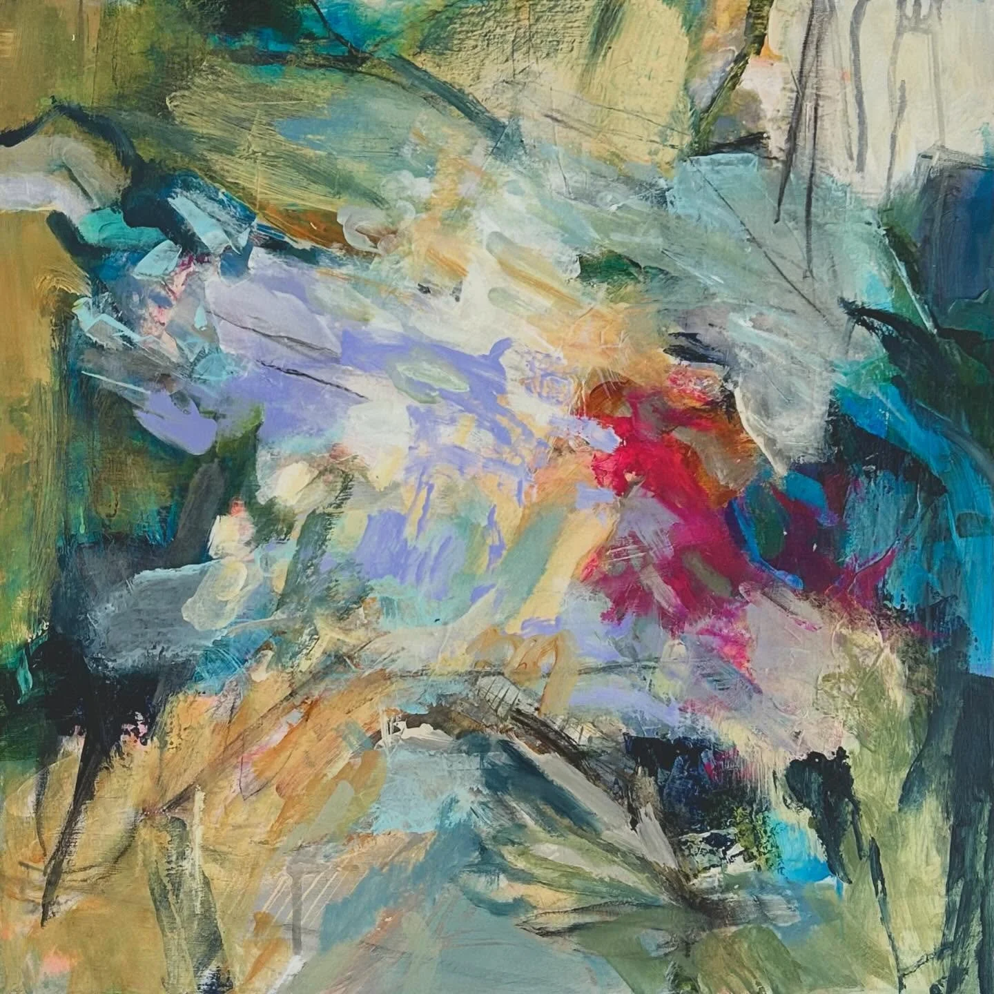 Letting a sense of openness and awareness move through the brush, guided by the natural beauty of life. 
A new one available now, 20&rdquo;x20&rdquo;, mixed media on canvas.

#painterslife 
#artfromthesoul 
#inspiredbynature
#islandlifestyle 
#saltsp