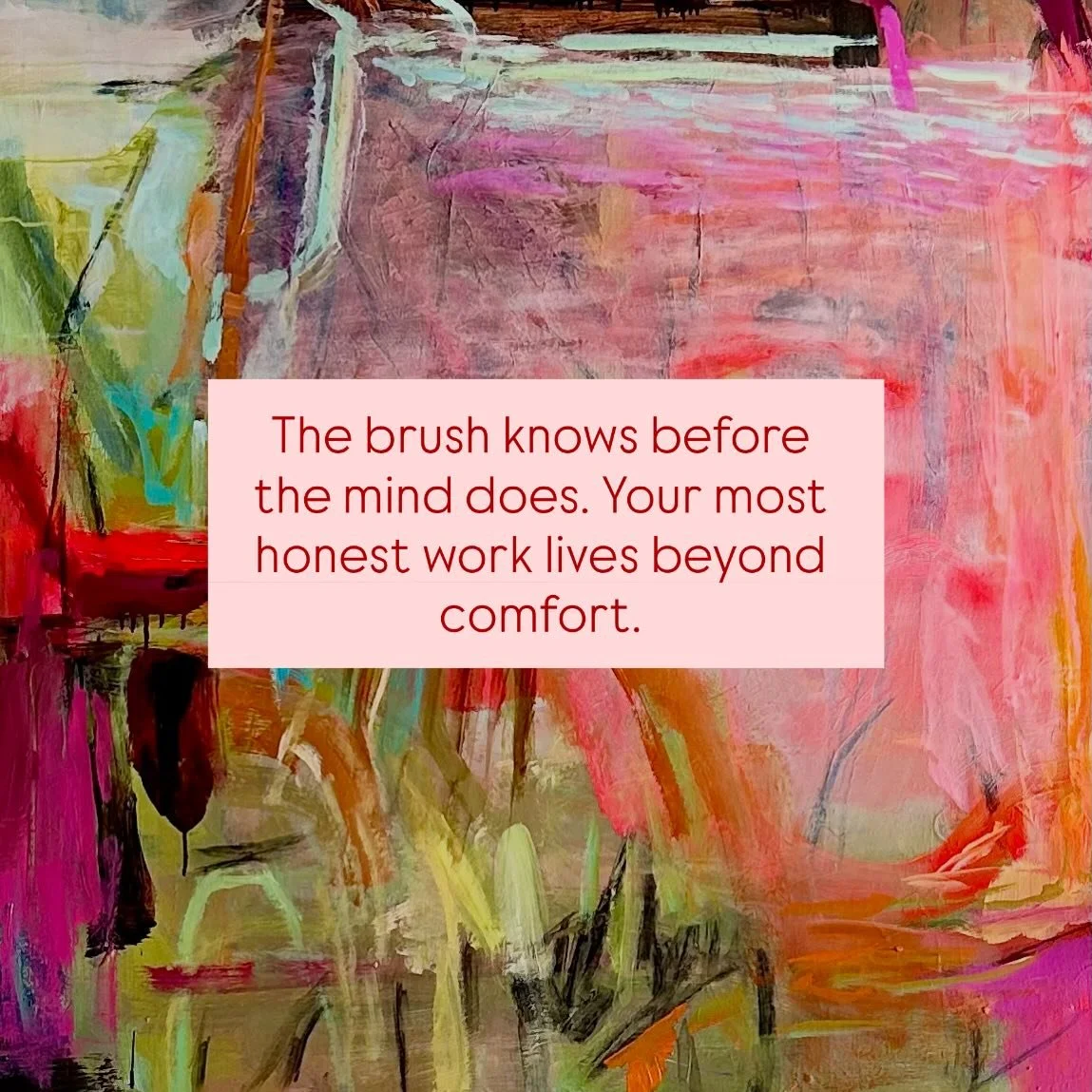 If we stayed in comfort we&rsquo;d never take chances. In art. In adventures. In life. 

Discomfort is how we&rsquo;re shown what&rsquo;s important to us.

Inviting change feels scary though. Especially when on our own. Being in a fun container helps