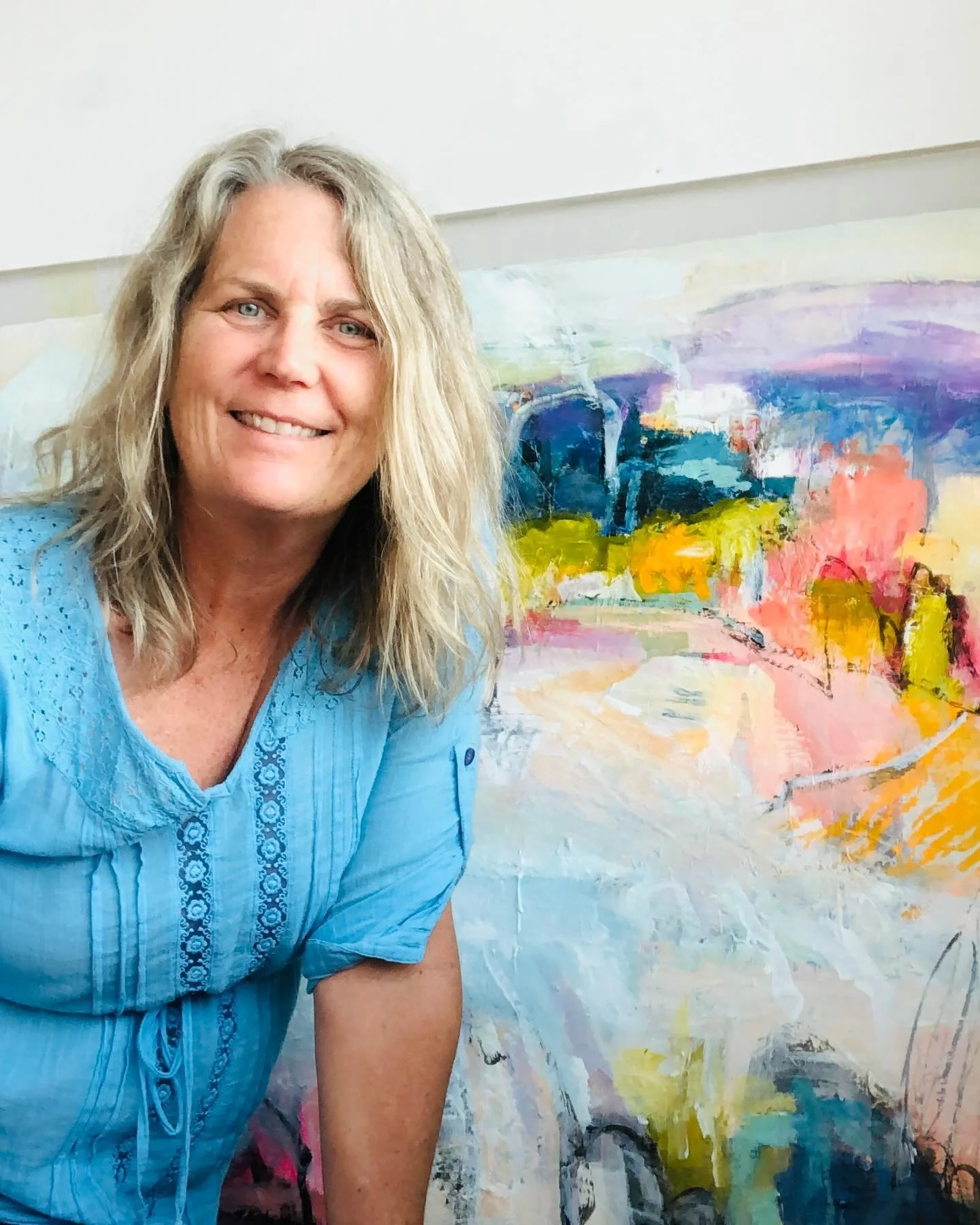 For years, painting has been my way of listening.

The freedom you see in my work came from clearing what was in the way &mdash; old patterns, old fears, old ways of holding myself back.

My paintings are the result of that process.

And guiding othe