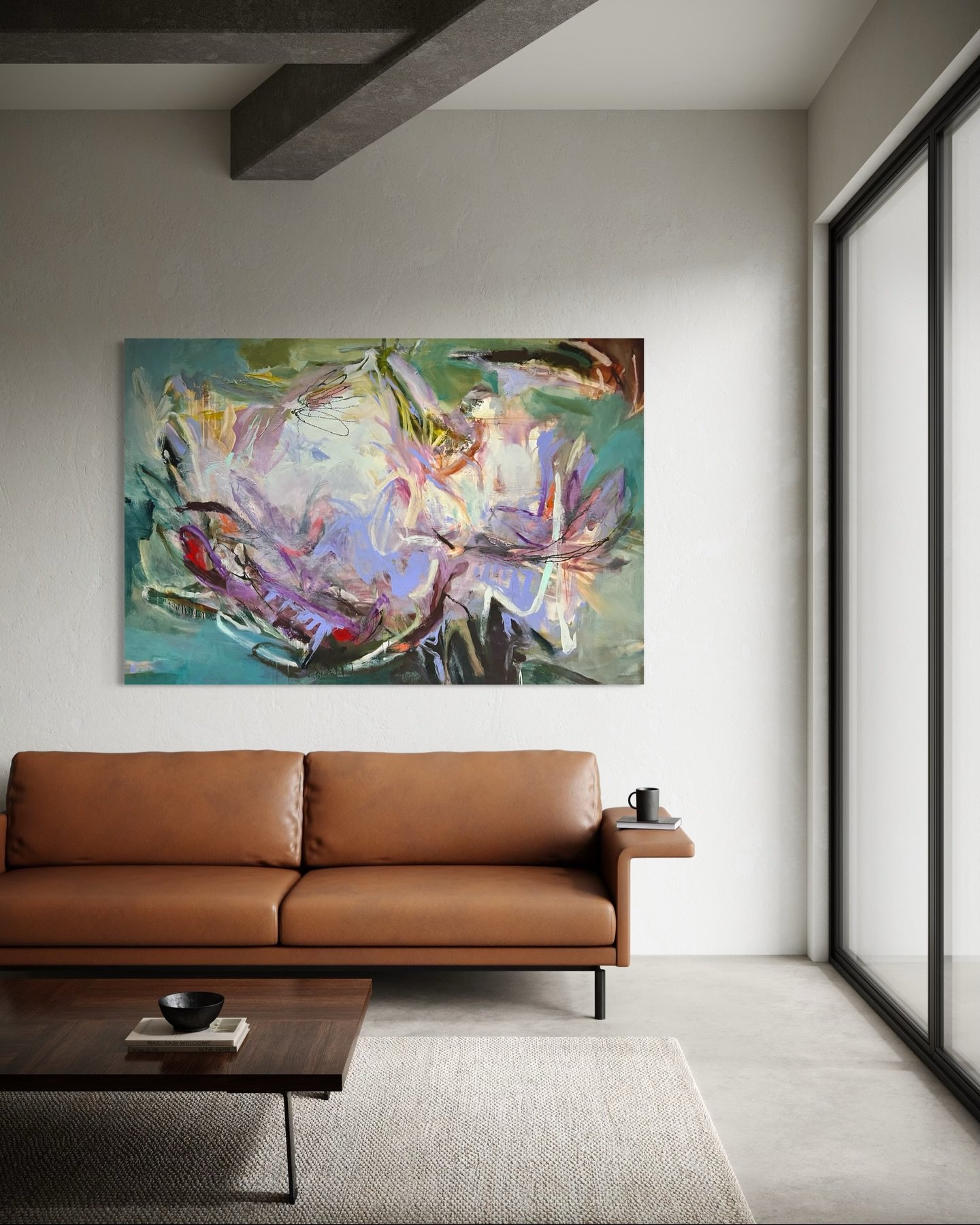 Loose &amp; Luminous

72&rdquo; &times; 48&rdquo;
Mixed media on canvas

Part of a group show opening April 3.

#collectedinteriors 
#artforinteriors 
#interiordesignart 
#designerart 
#contemporaryabstractart