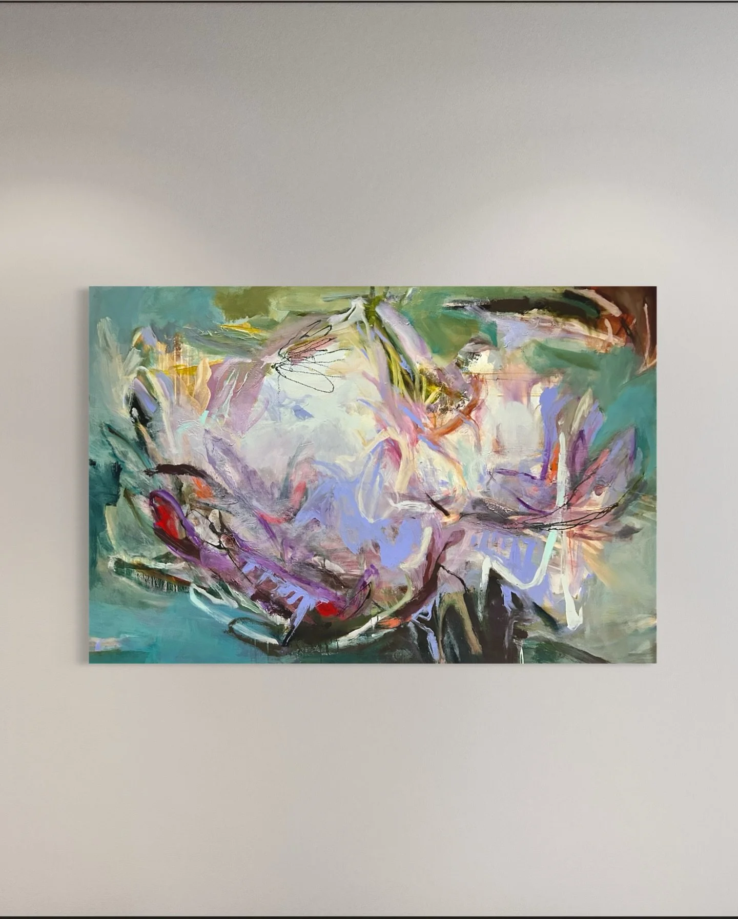 I can always feel when I&rsquo;m trying to force a painting.

It never works.

This one opened when I stopped doing that.

I see the same pattern all the time.
People know something isn&rsquo;t working
but keep trying to push through it.

(That&rsquo