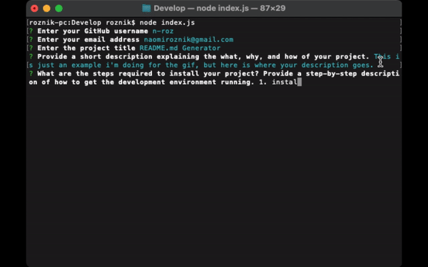 Professional README Generator