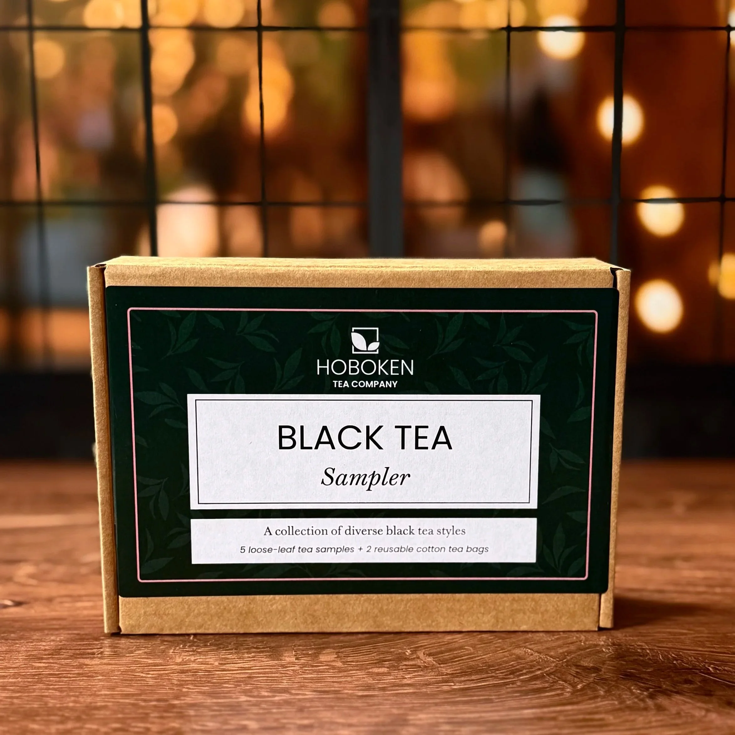 Black Tea Sampler | Five Black Tea Blends | Includes Reusable Tea Bags