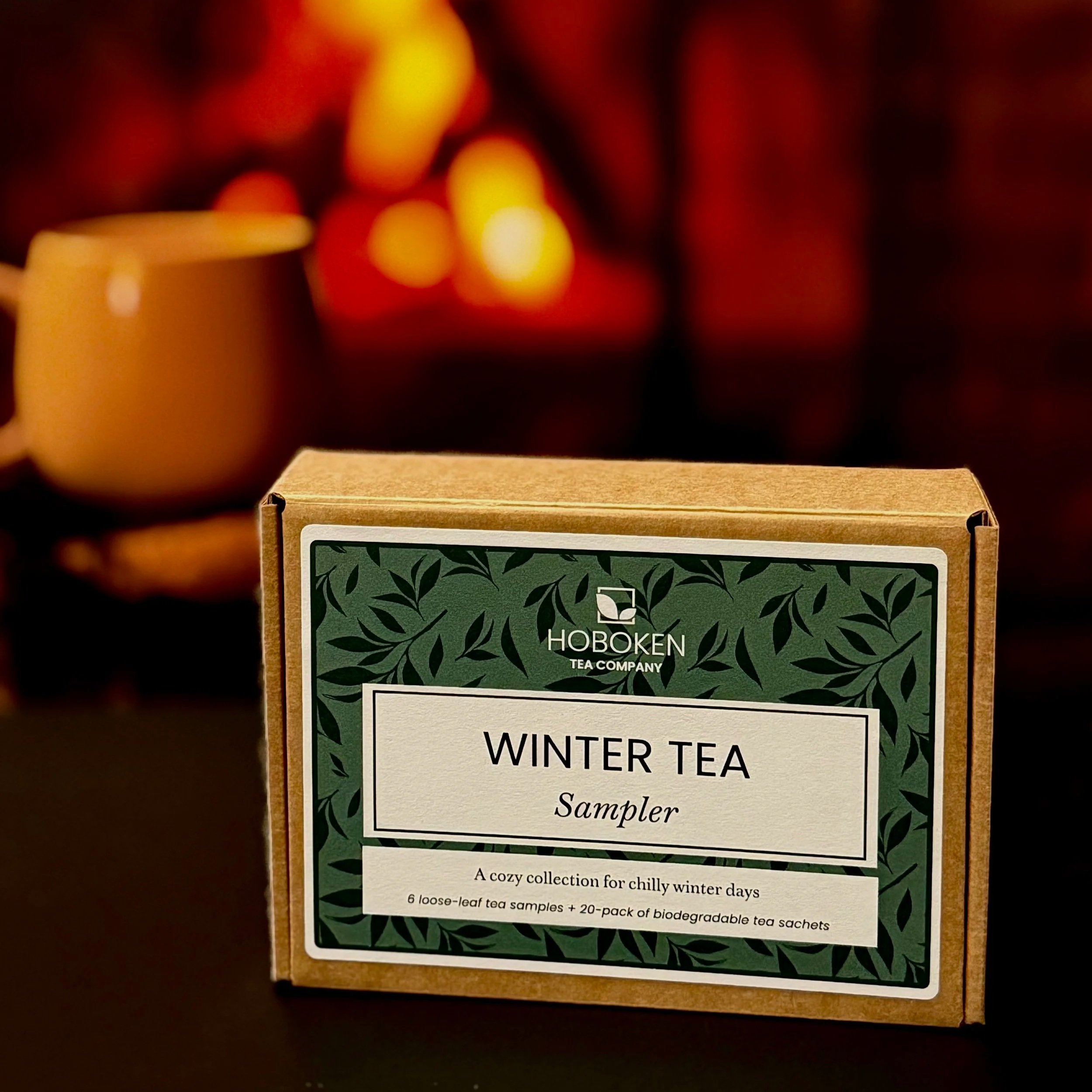 Winter Tea Sampler | Six Cold-Weather Teas | 6 Teas + Biodegradable Sachets