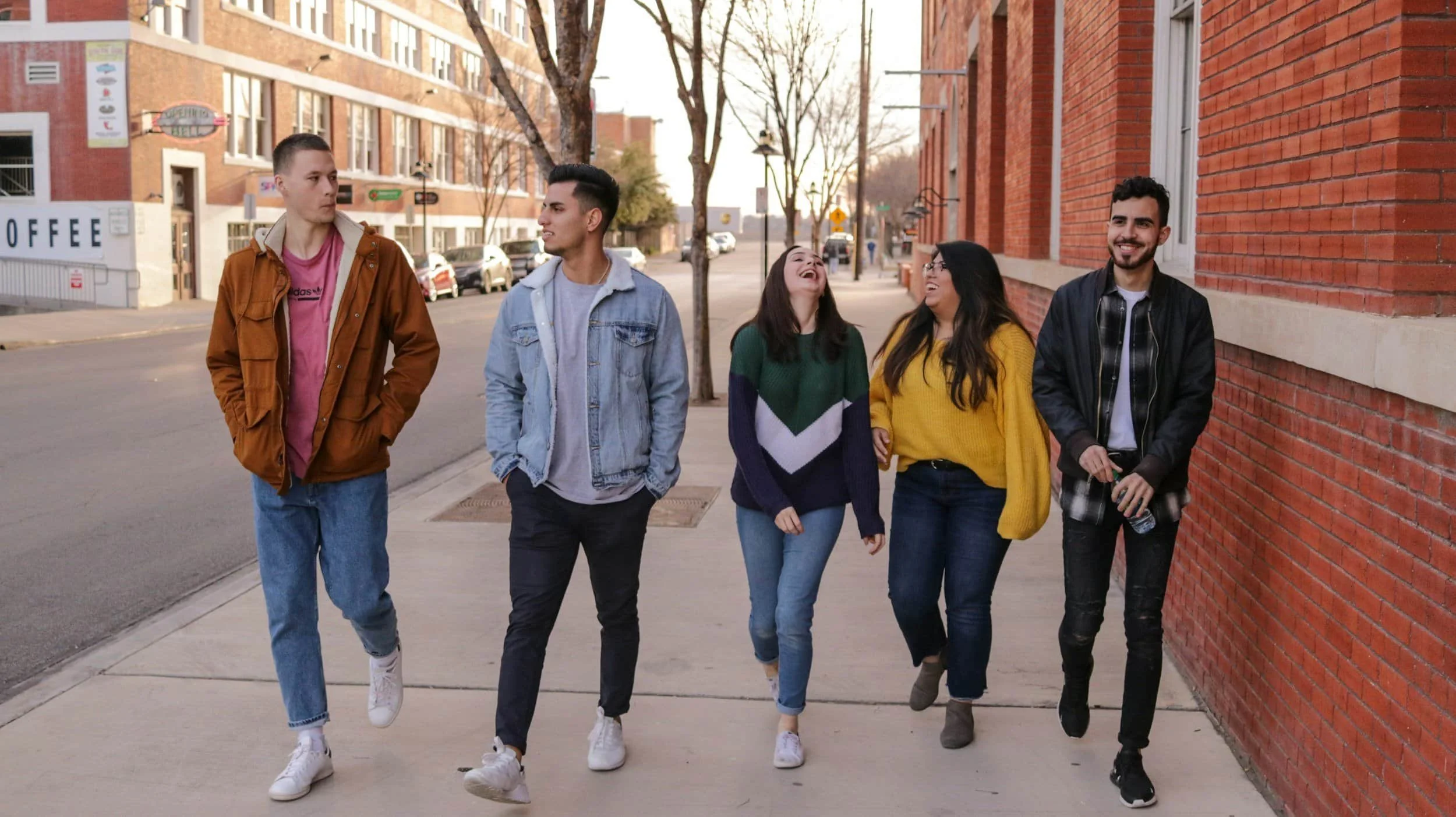 Group of adults smiling and searching for anxiety treatment near me
