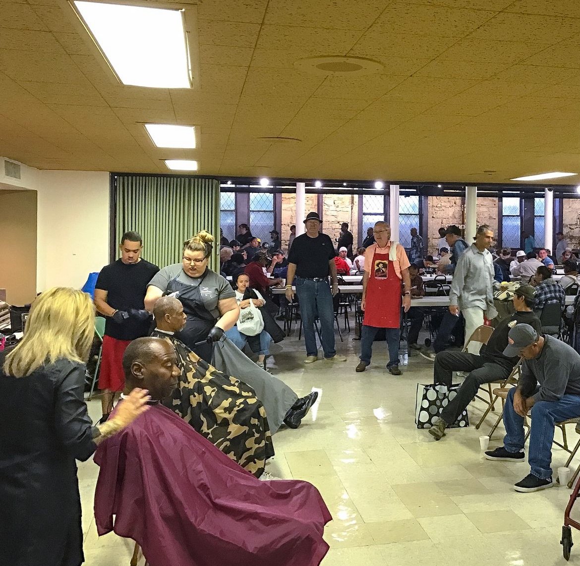 In a barber