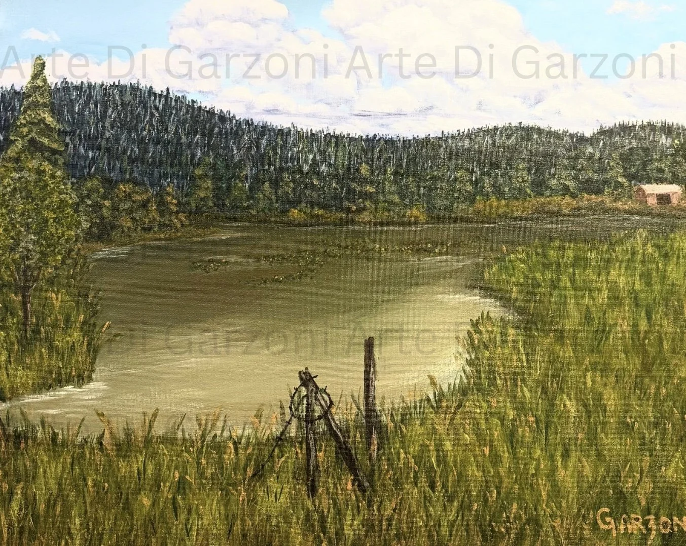 Jusilla Bow Pond, Farm to Market Road, McCall, Idaho.
