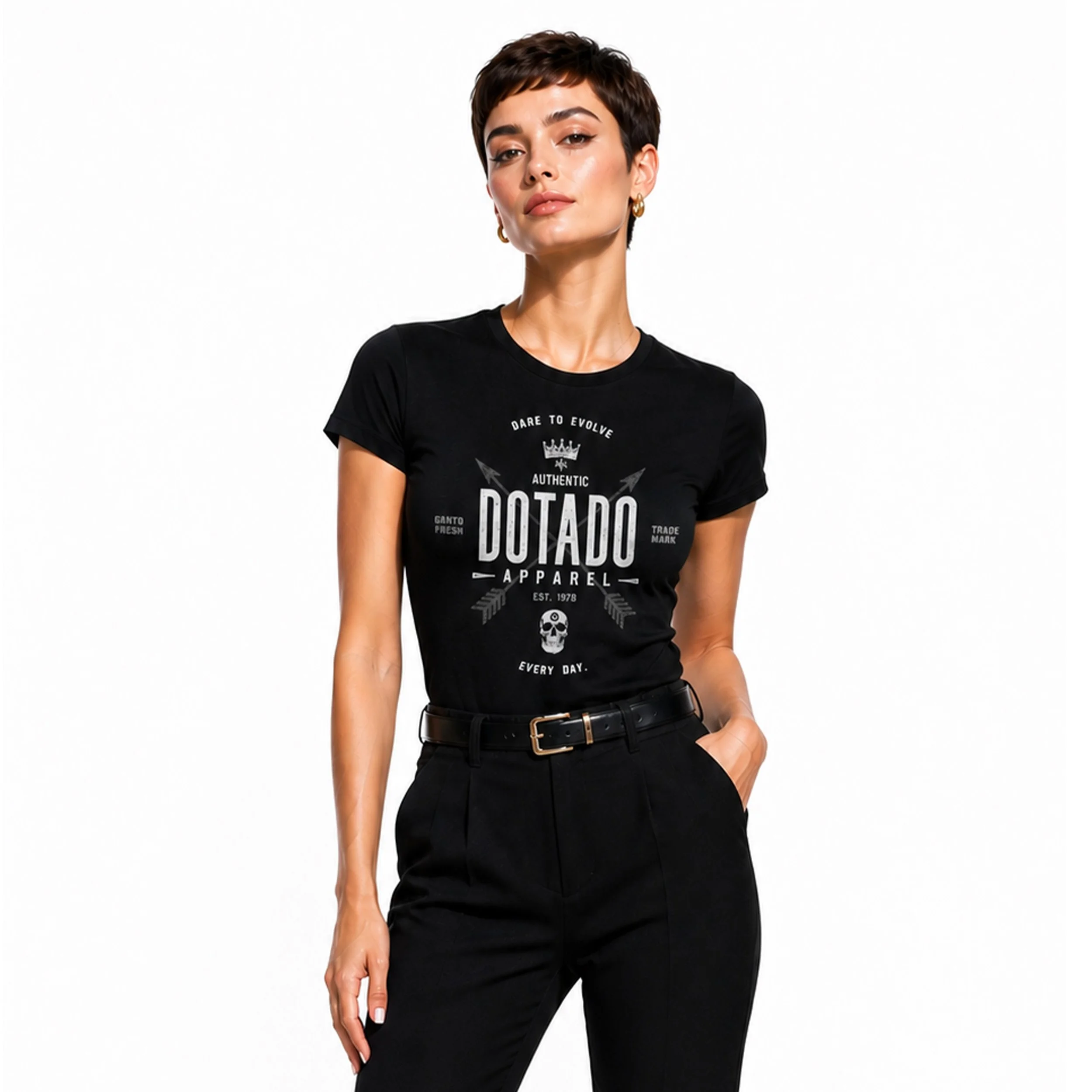 whiskey label design Ladies t-shirt
