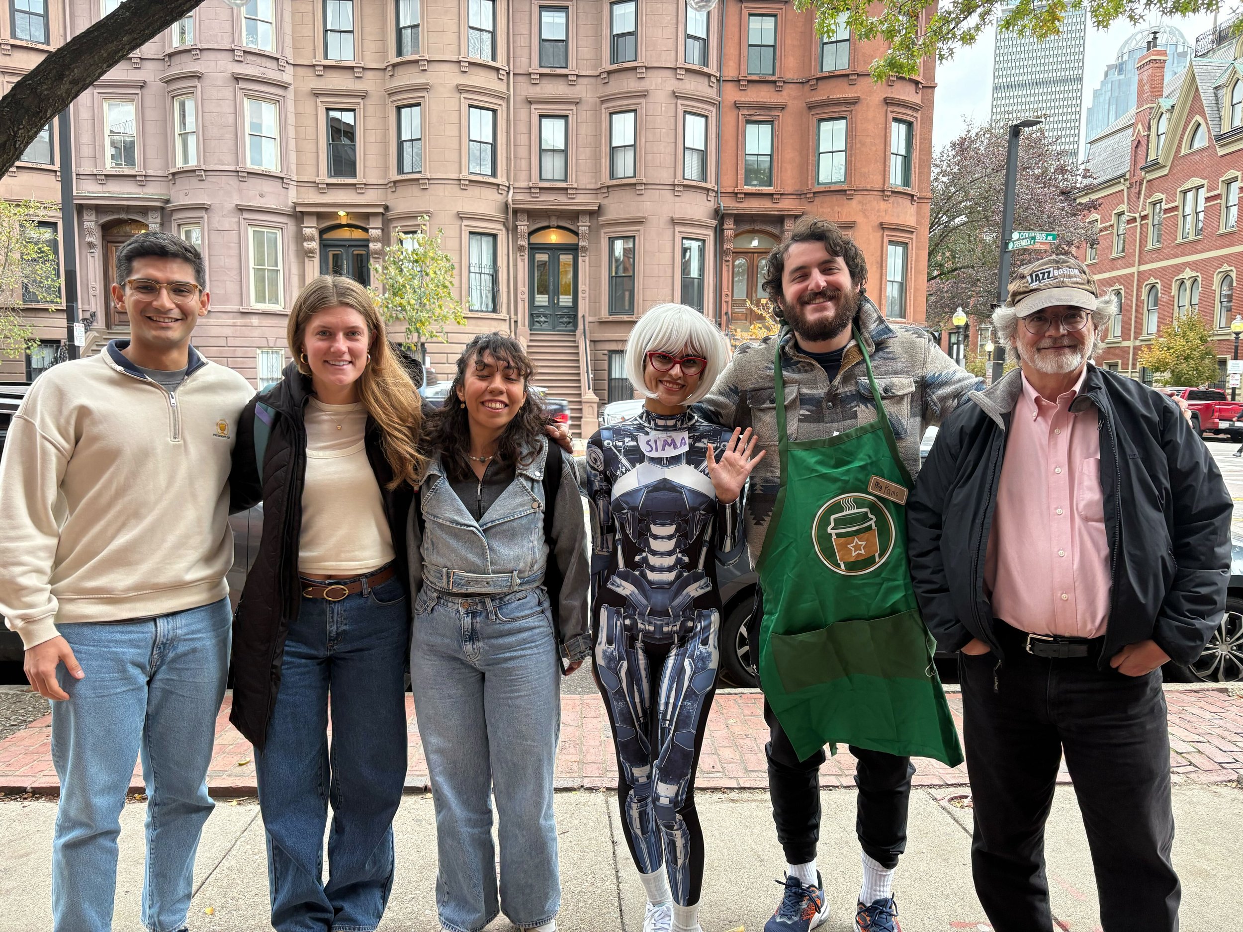 Lab celebrating Halloween with SIMA, our embodied agent — (10/31/25)