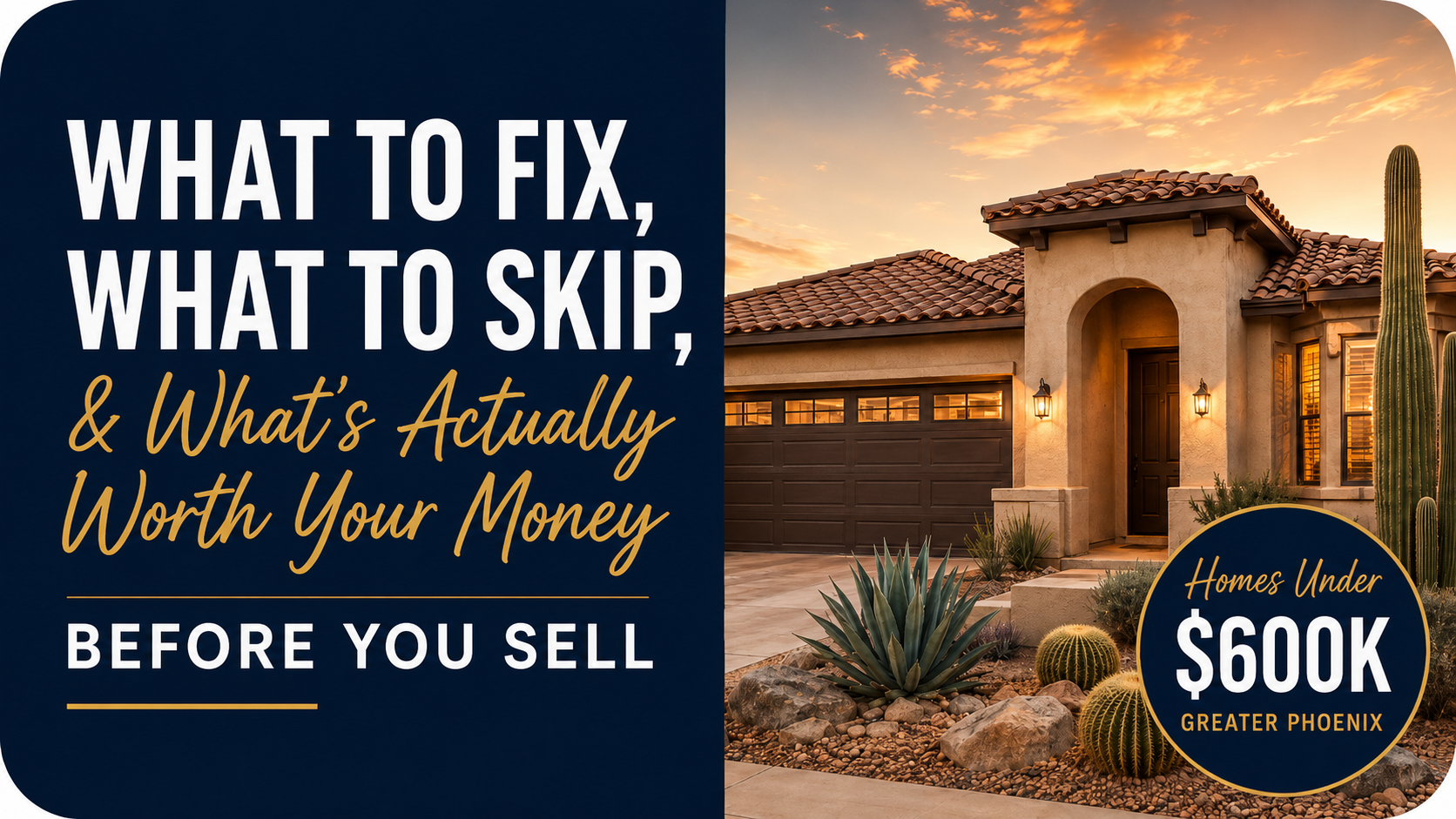 What to Fix, What to Skip, and What's Actually Worth Your Money Before You Sell