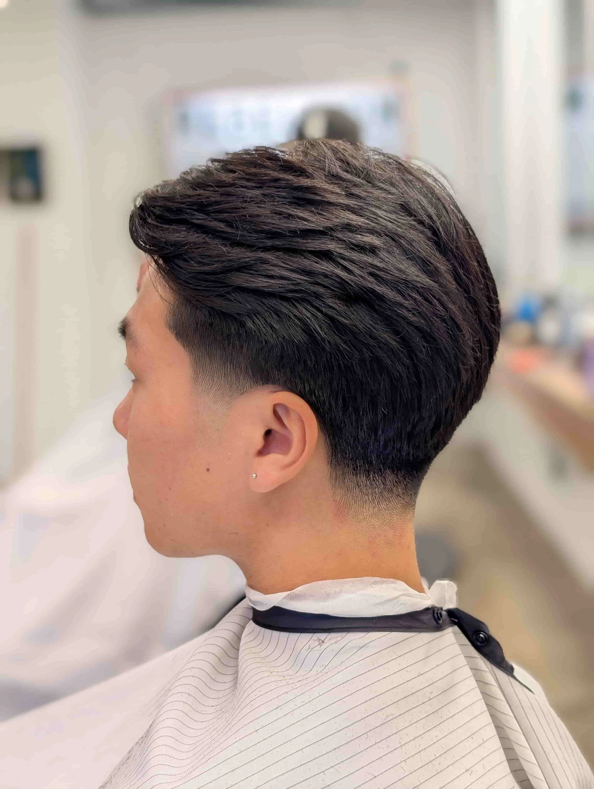 Mobile barber Asian hair