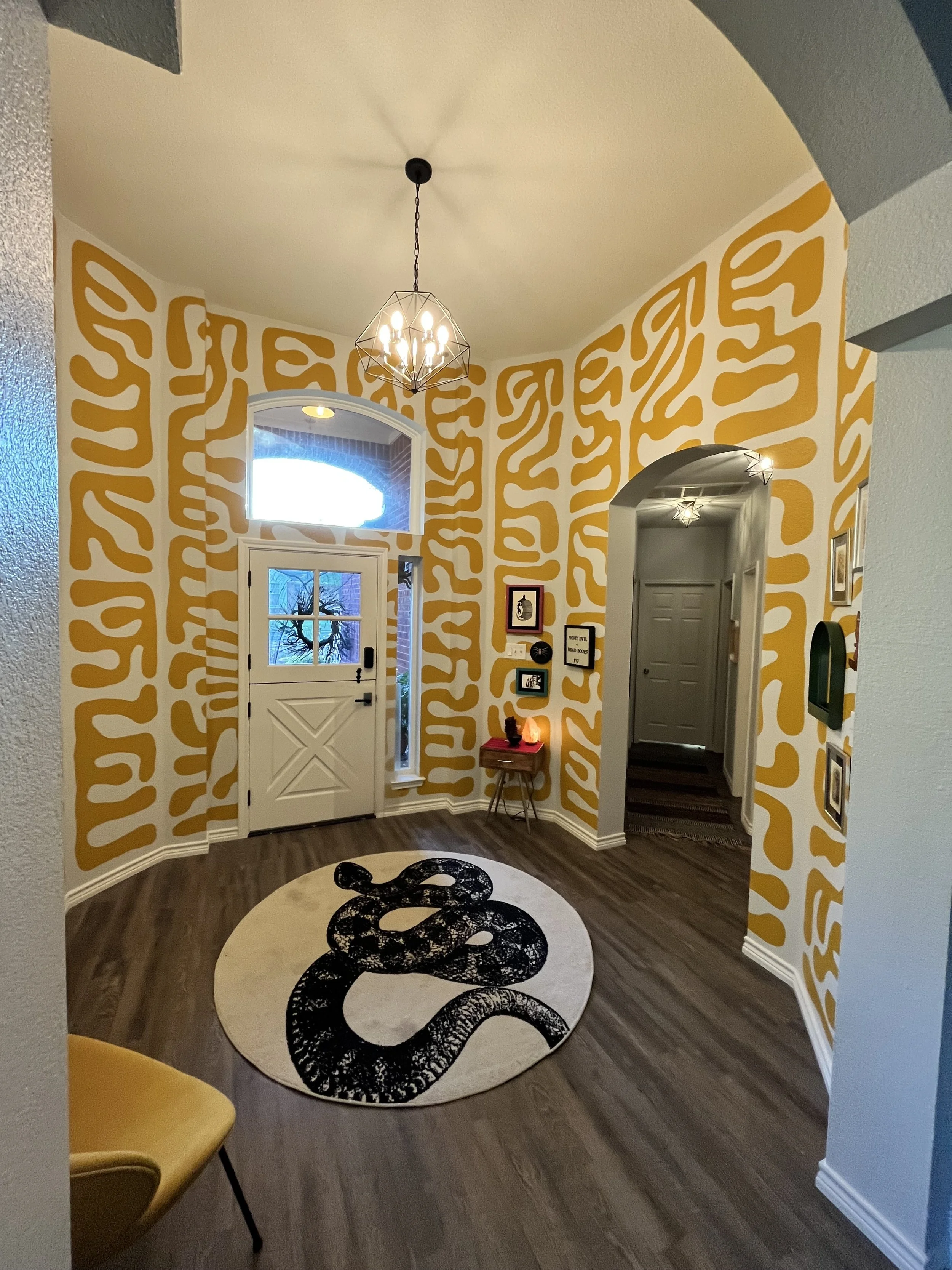 Trinket Entryway, 2022  Latex Mural 