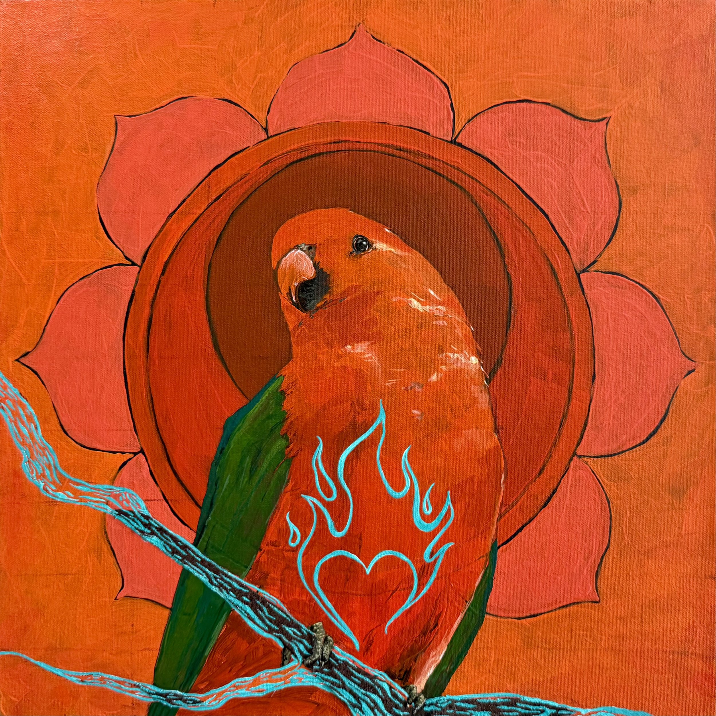 Hearts Truth, 2026  Acrylic on Canvas  20x20  $666