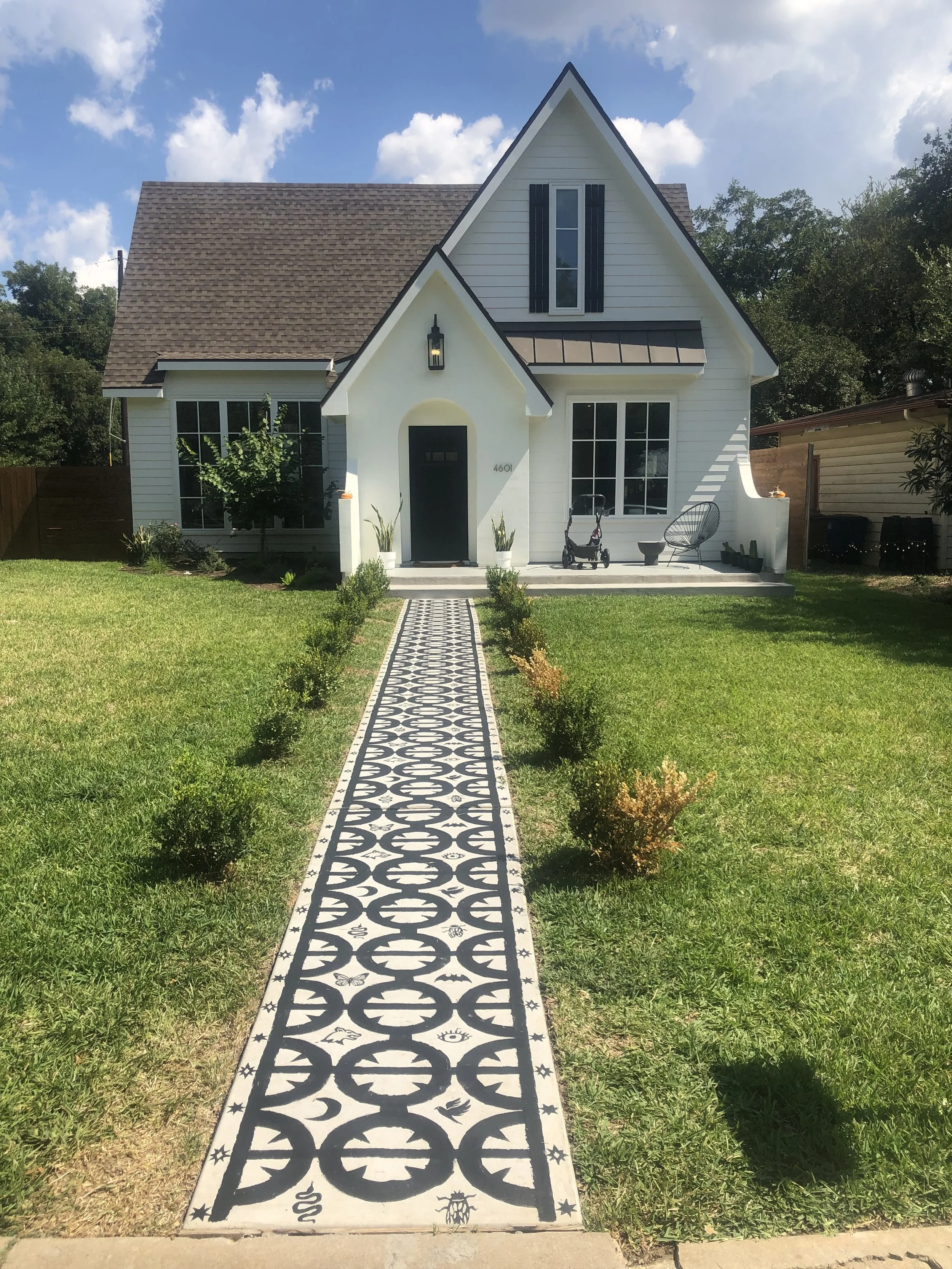 Patterned Path, 2021  Concrete Stain
