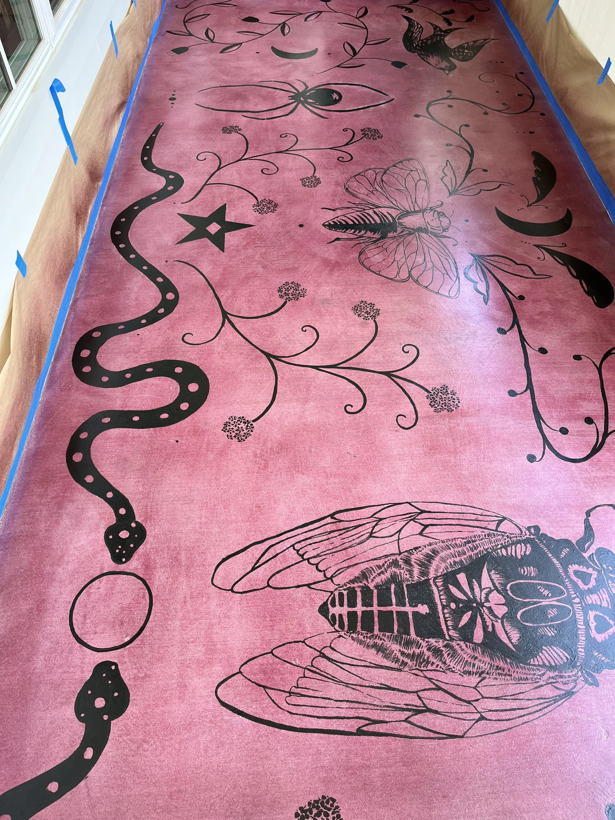 Mystic Porch, 2022  Concrete Stain