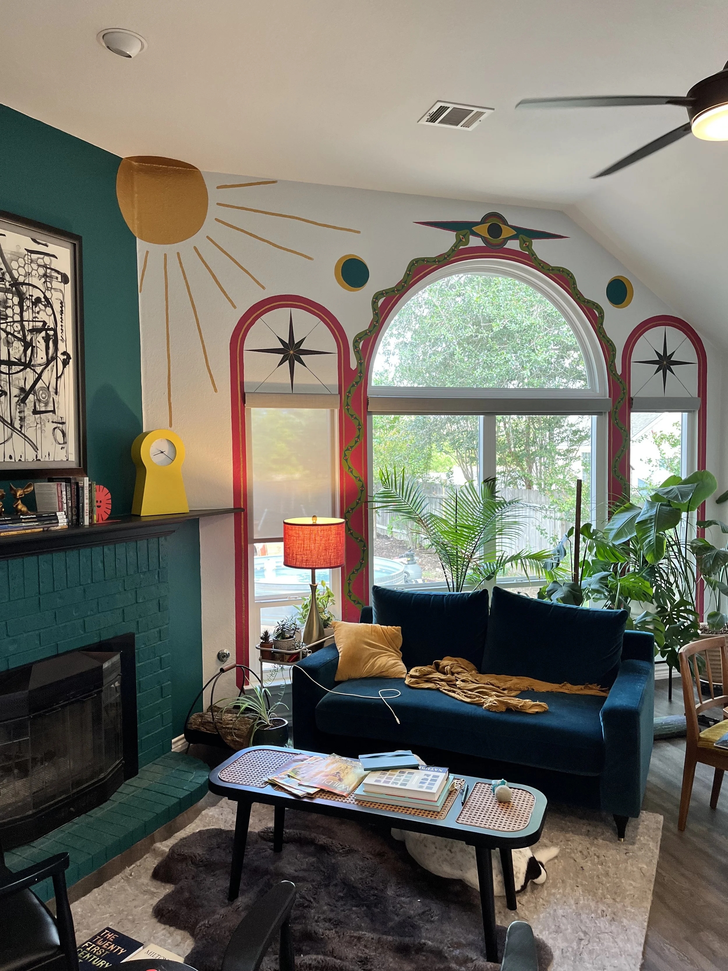 Snake Eye Window Arch, 2022  Latex Mural