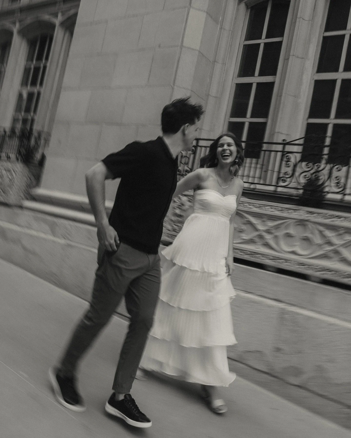 runnin around downtown with lauren + miles ⚡️

these two are precious &mdash; may 31 here we come!! 
will also be my first wedding working with my sister @jaynaglynn as the DJ and I am SO PUMPED!!!