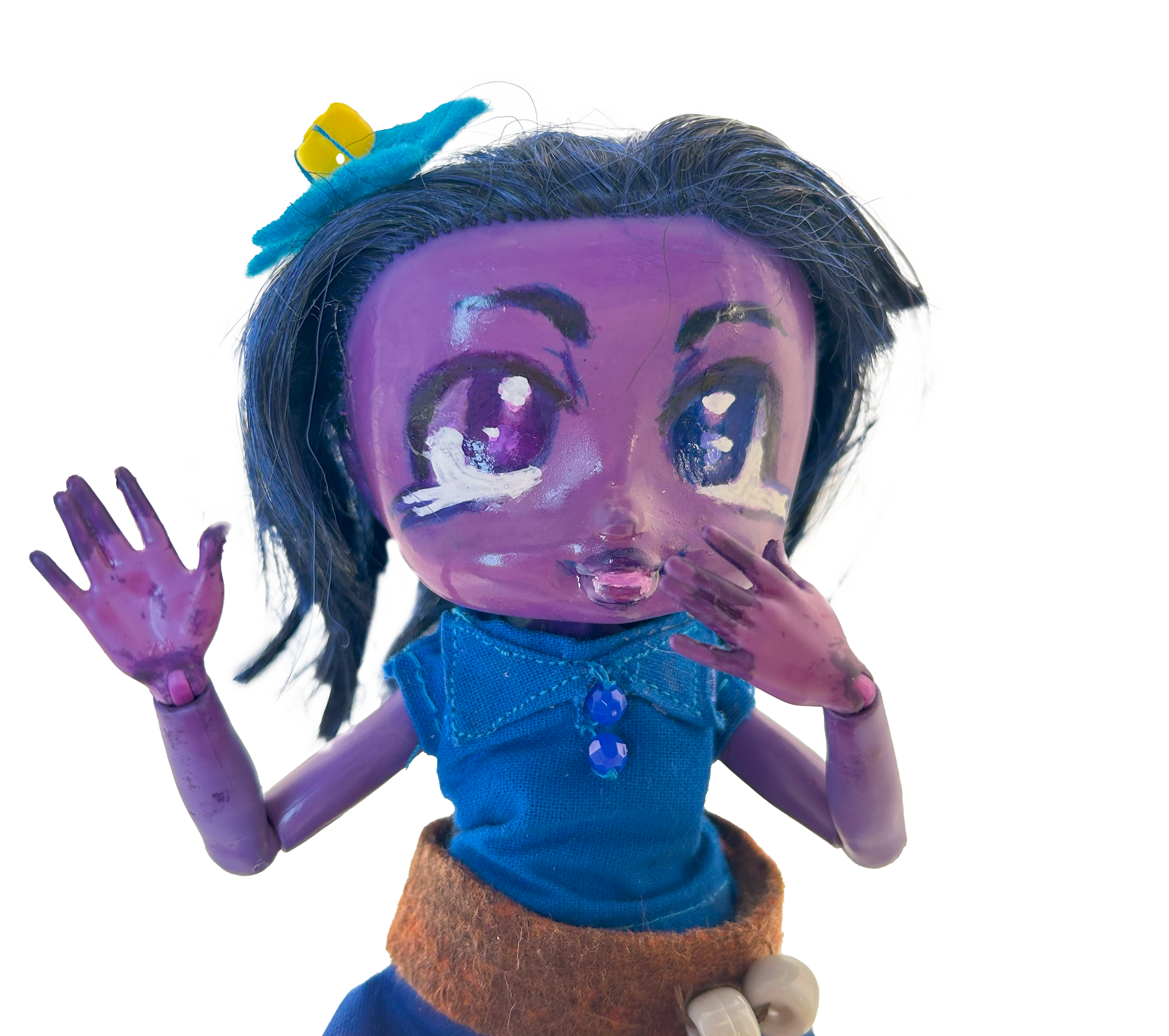 Chrissa OOAK doll close-up