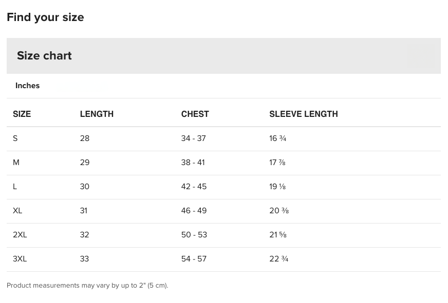 unisex basic softstyle tshirt size chart.png