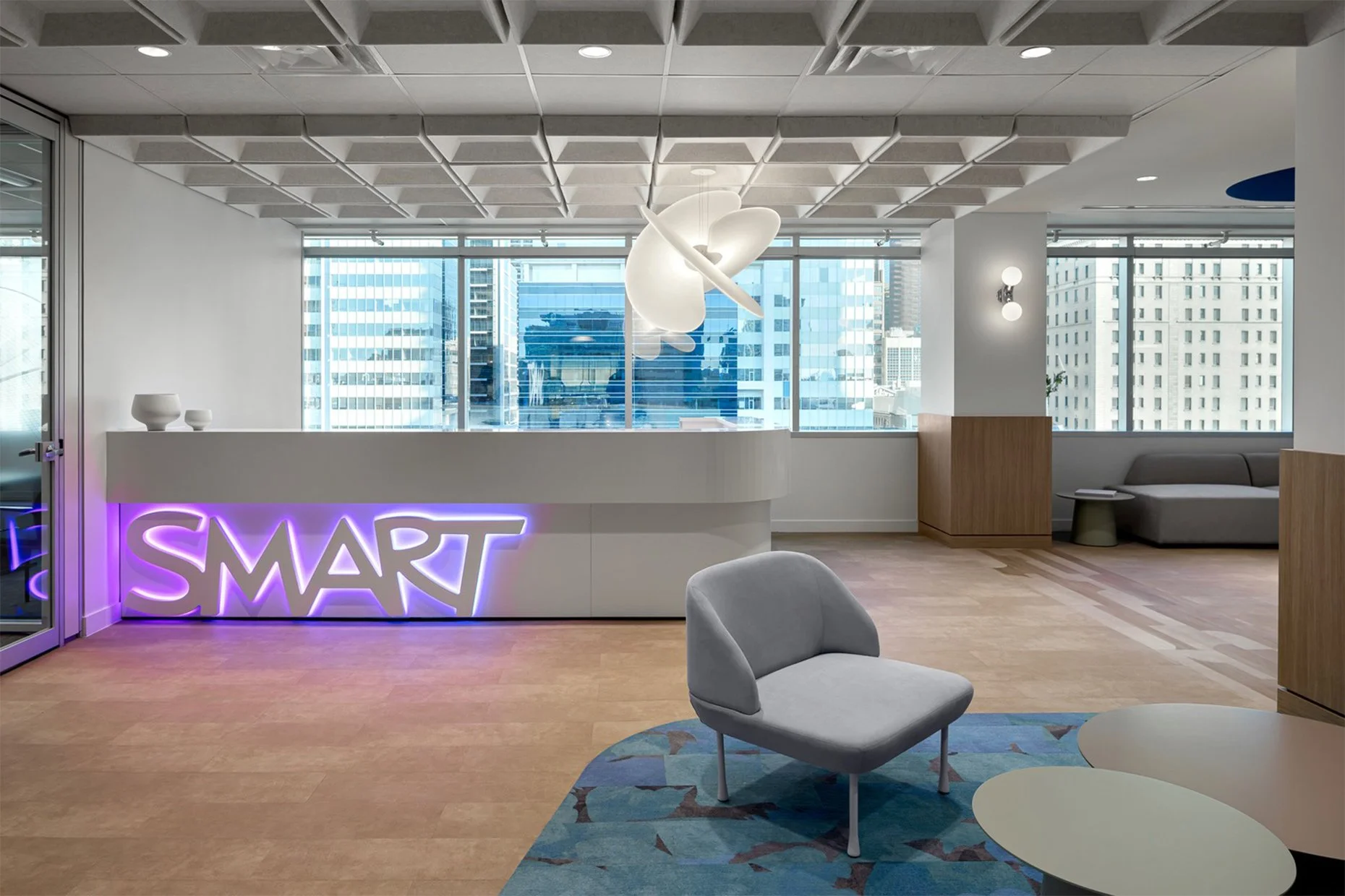 An image of SMART Technologies' Calgary Headquarters. A design uniquely tailored to SMART's needs.